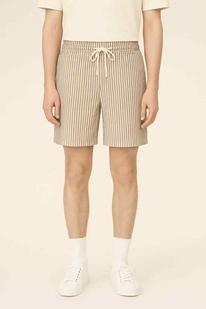 Short rayas blanco y café - miniatura 1