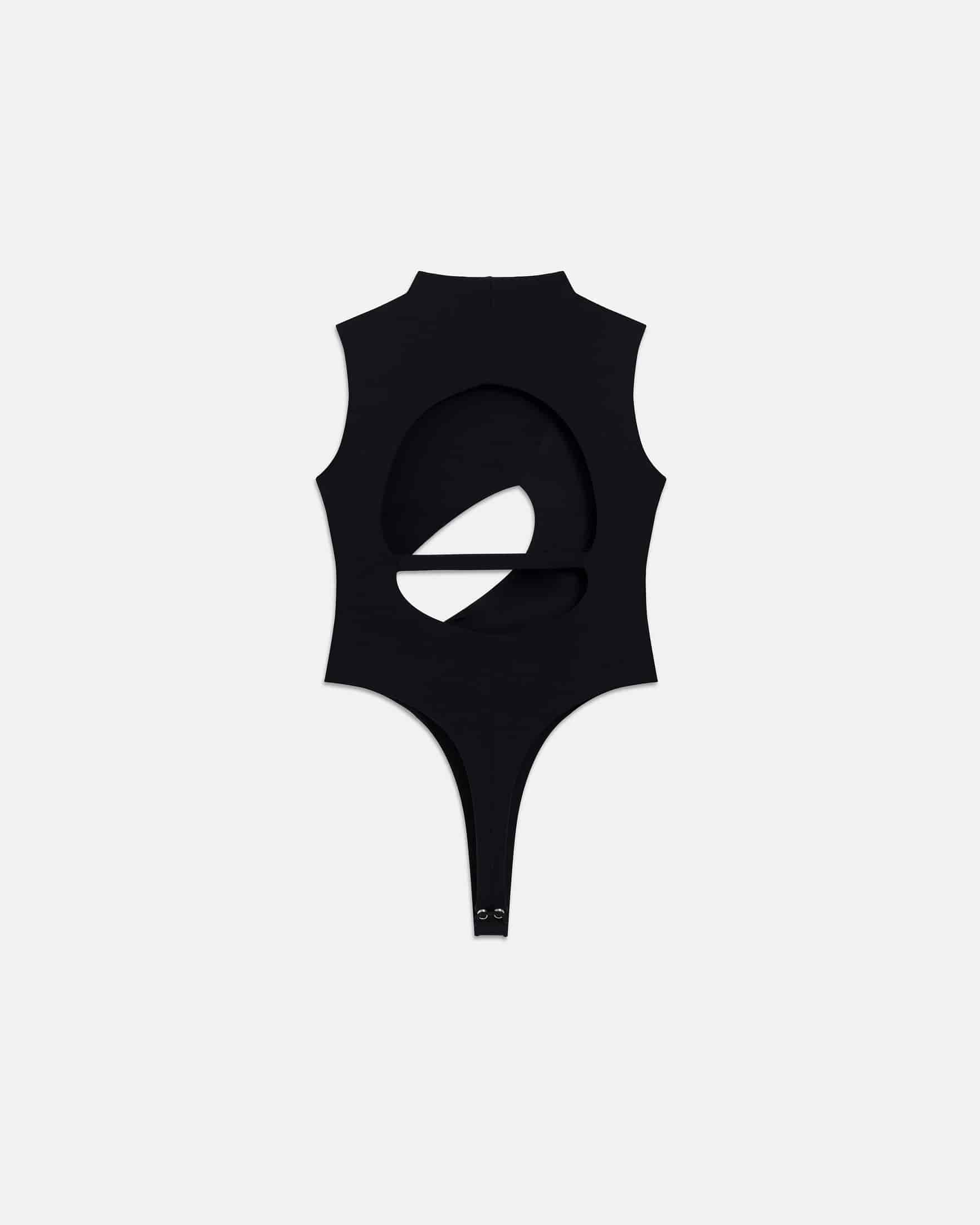 W Basics Asymetric Backless Body Black - miniatura 3