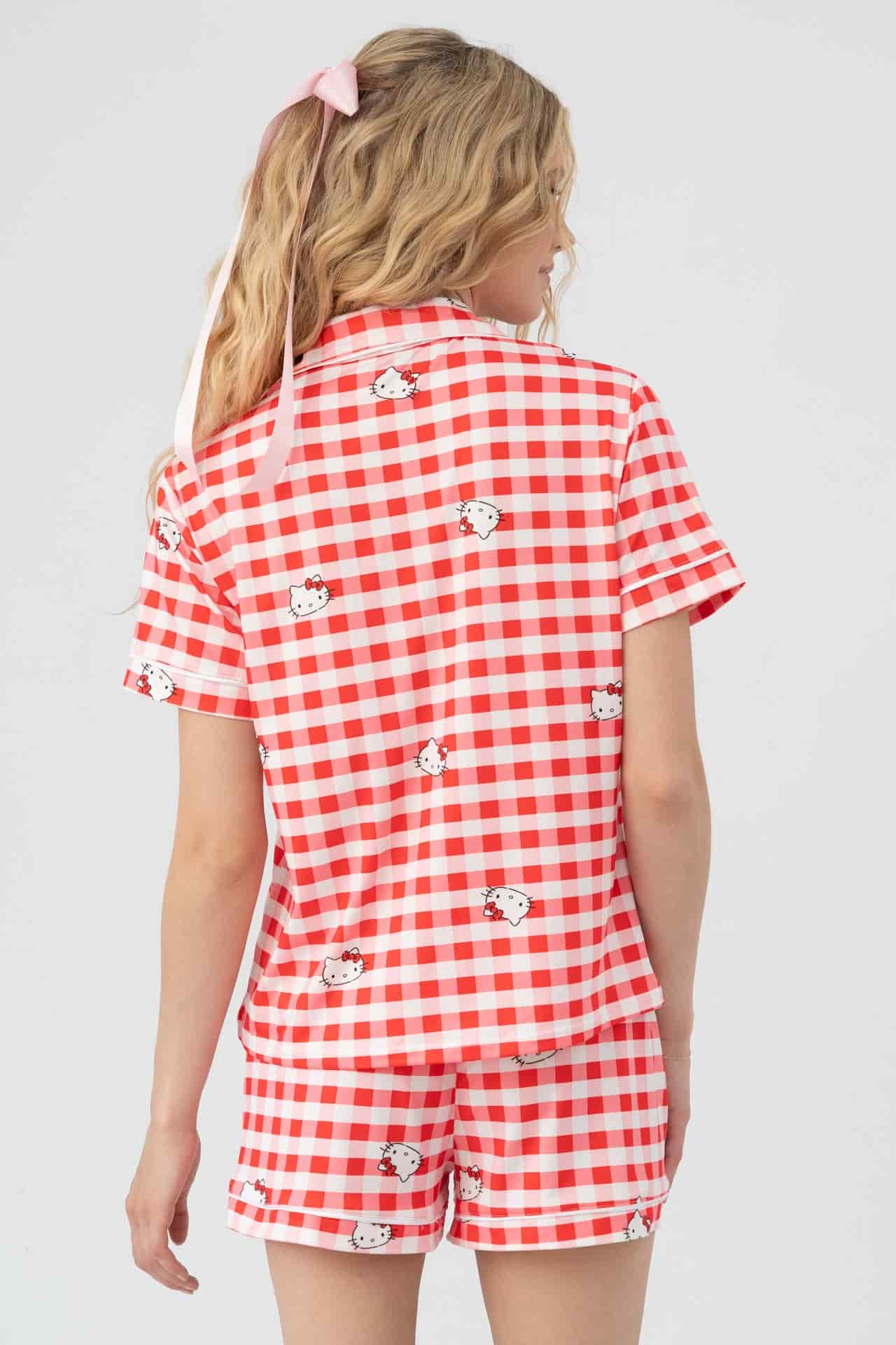 Set short Paris rojo con blanco - miniatura 4
