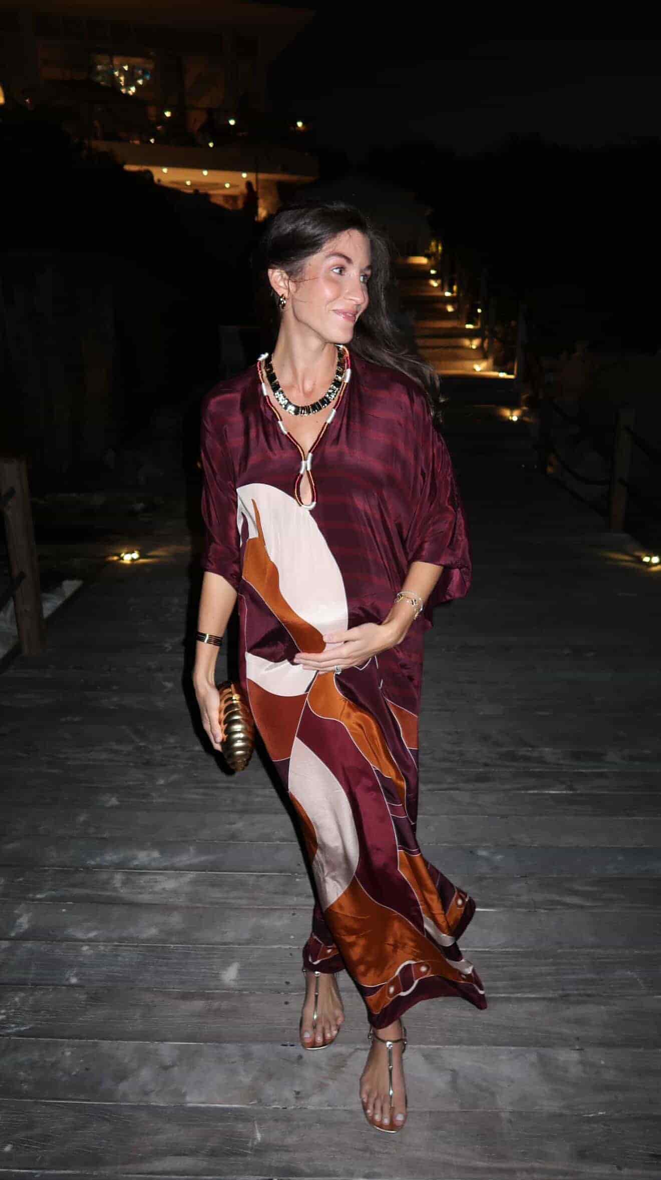 Andina Crepe Chine Tunic / Purple Horses - miniatura 4