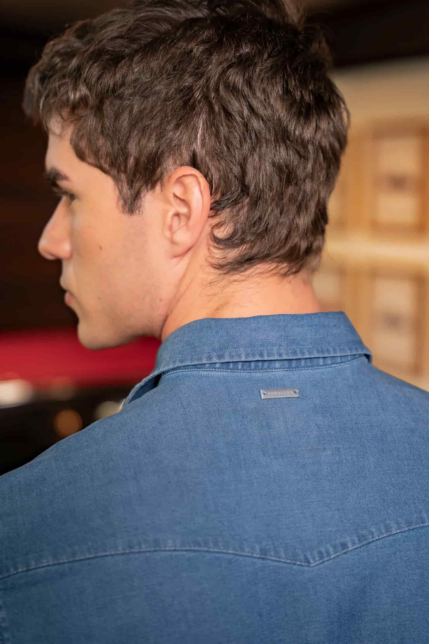Camisa Denim Western Hombre - miniatura 9