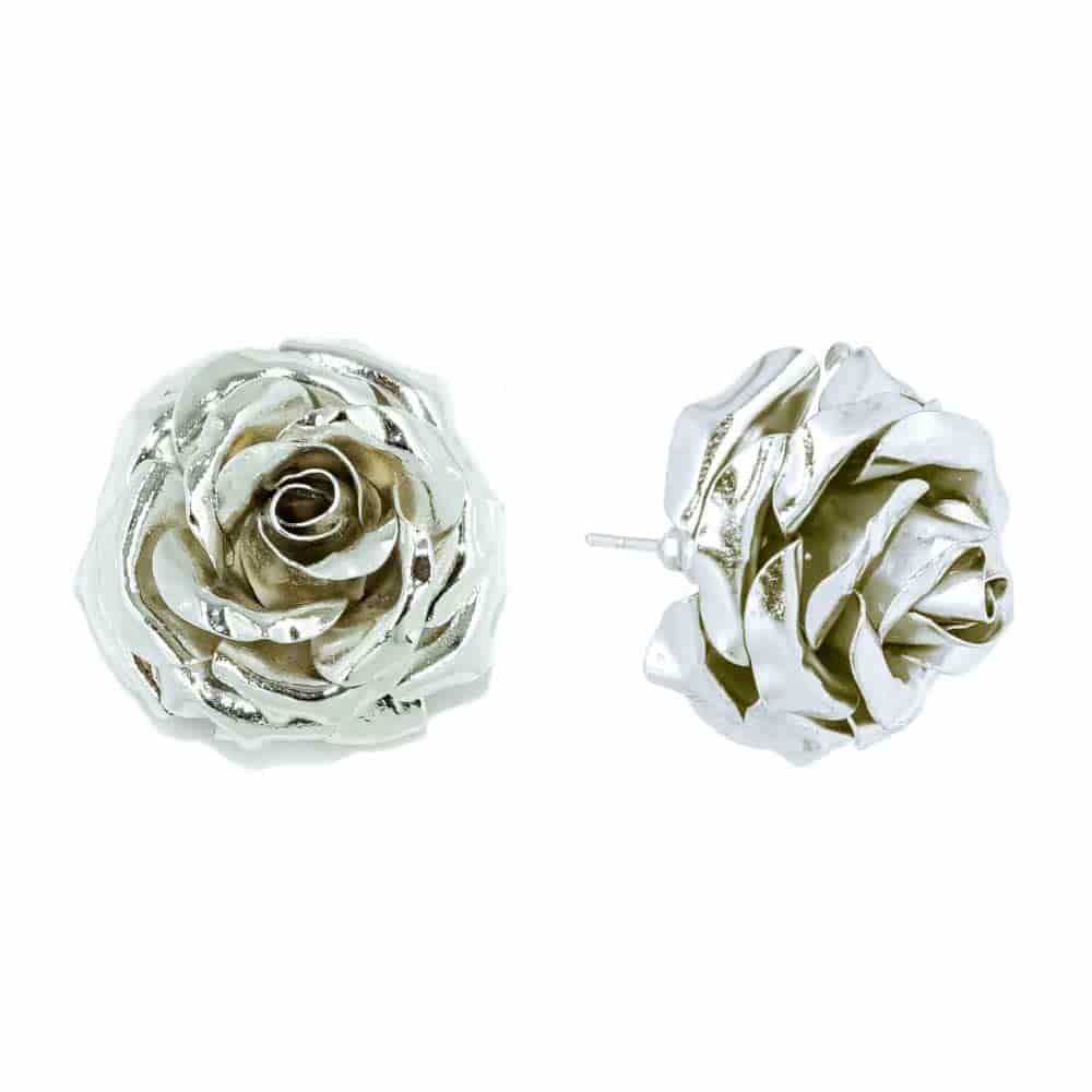 Aretes Topo Rosa Mediana - miniatura 2