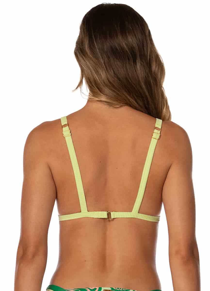 Maaji Soft Coral Rewind Fixed Triangle Bikini Top - miniatura 3