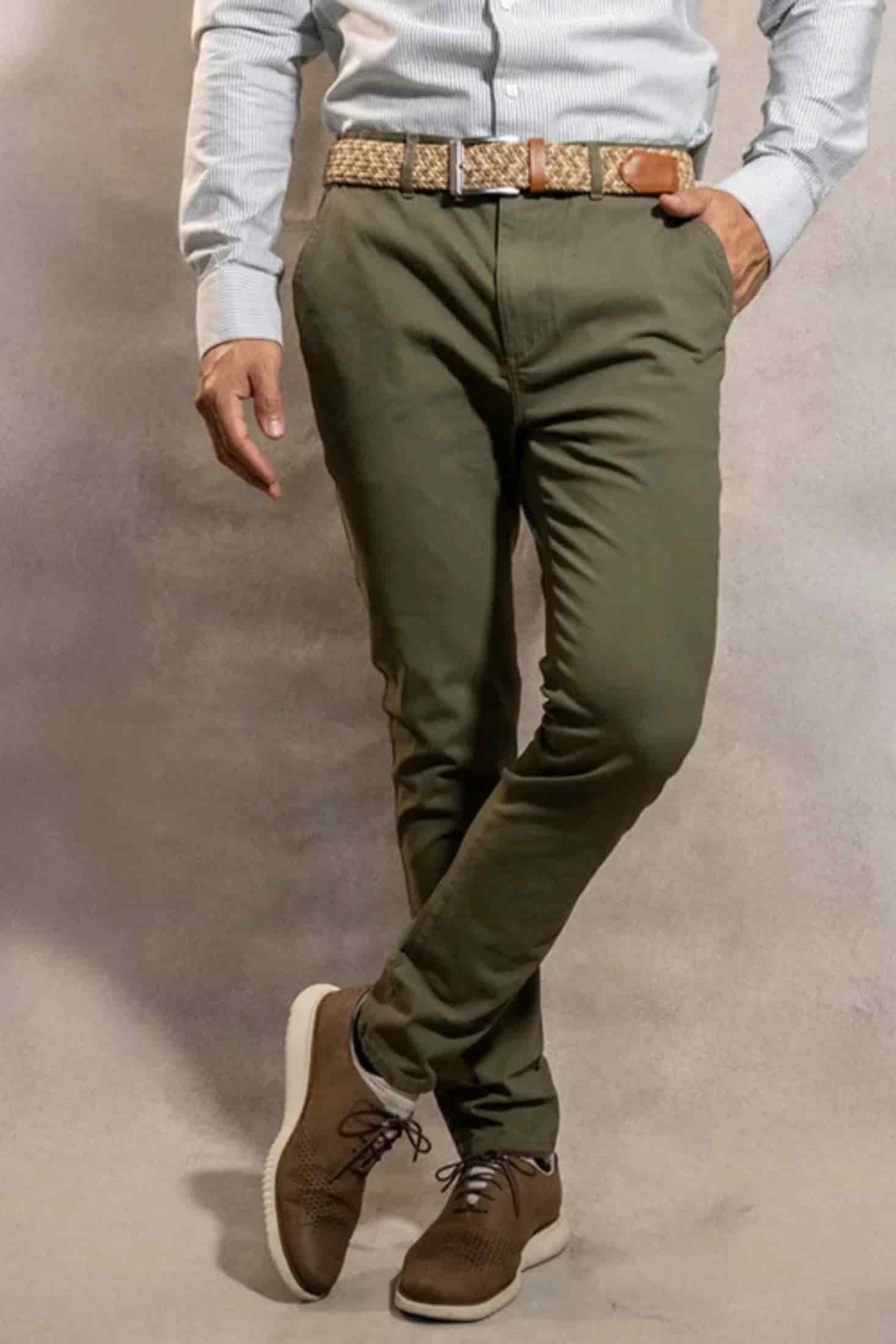 Pantalon Elastico Verde Claro - miniatura 1