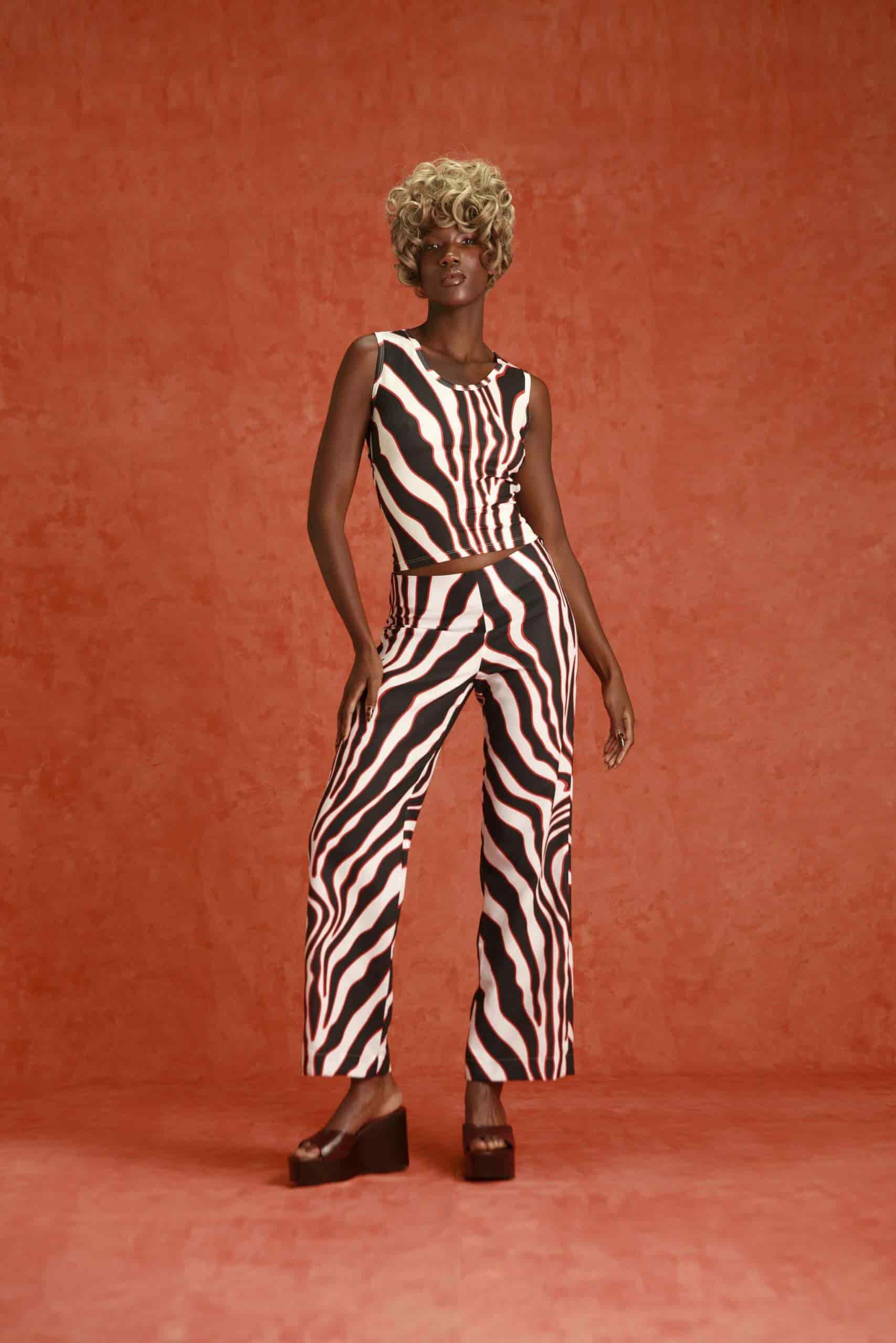 Roena Pants in Zebra - miniatura 1