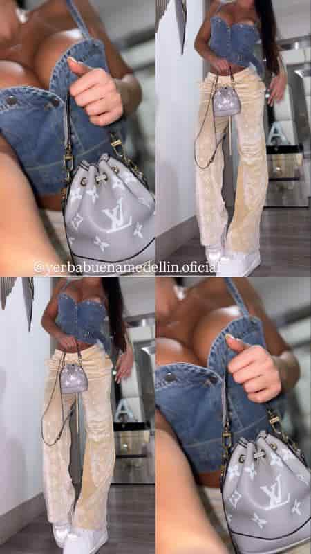 BRALETTE JEANS CON BOTONES LC - miniatura 3