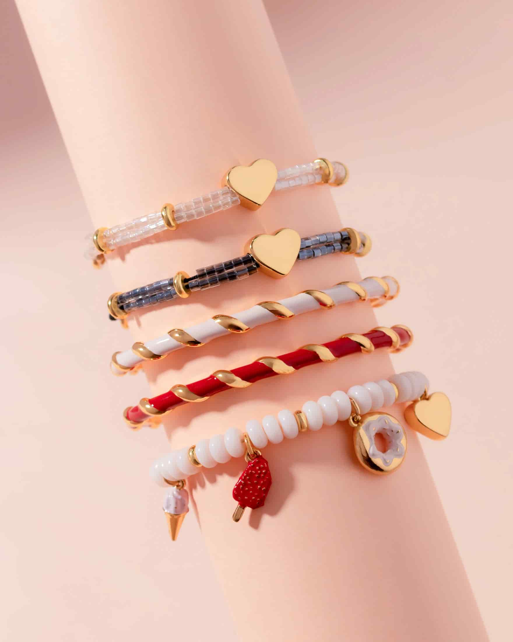 Pulsera Corazón Liso + Aretes - miniatura 2