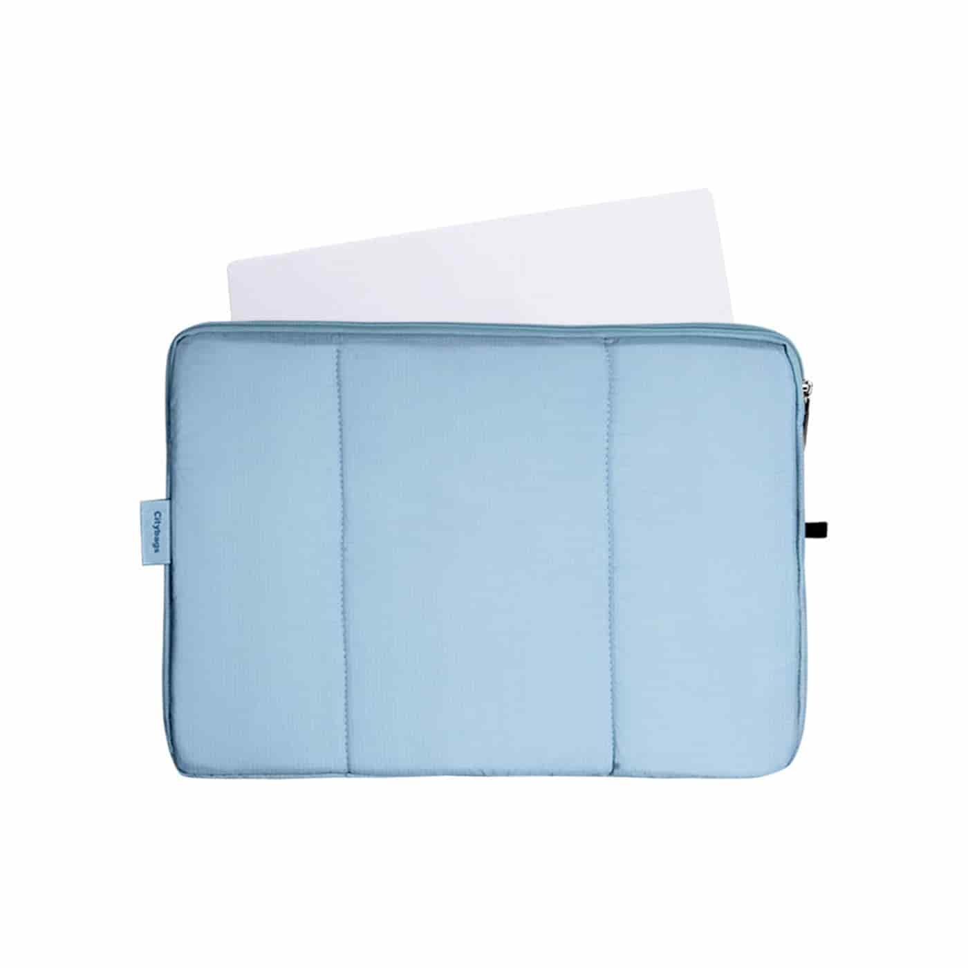 Estuche Laptop pequeño Citybags Azul Claro 33x23x2 - miniatura 1