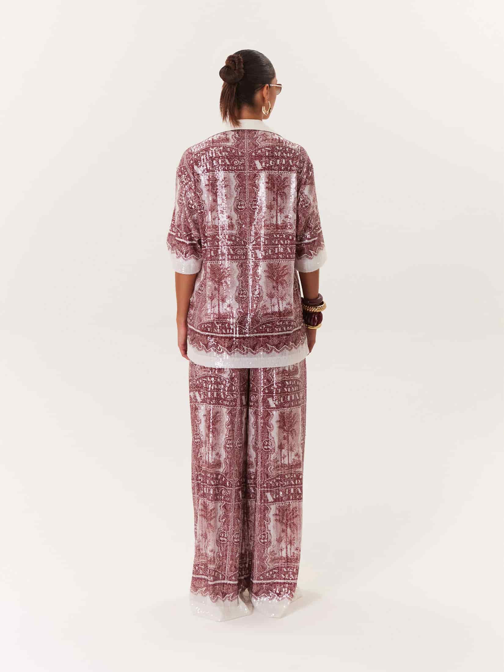 Blouse Antojito 22  - Vino - miniatura 3