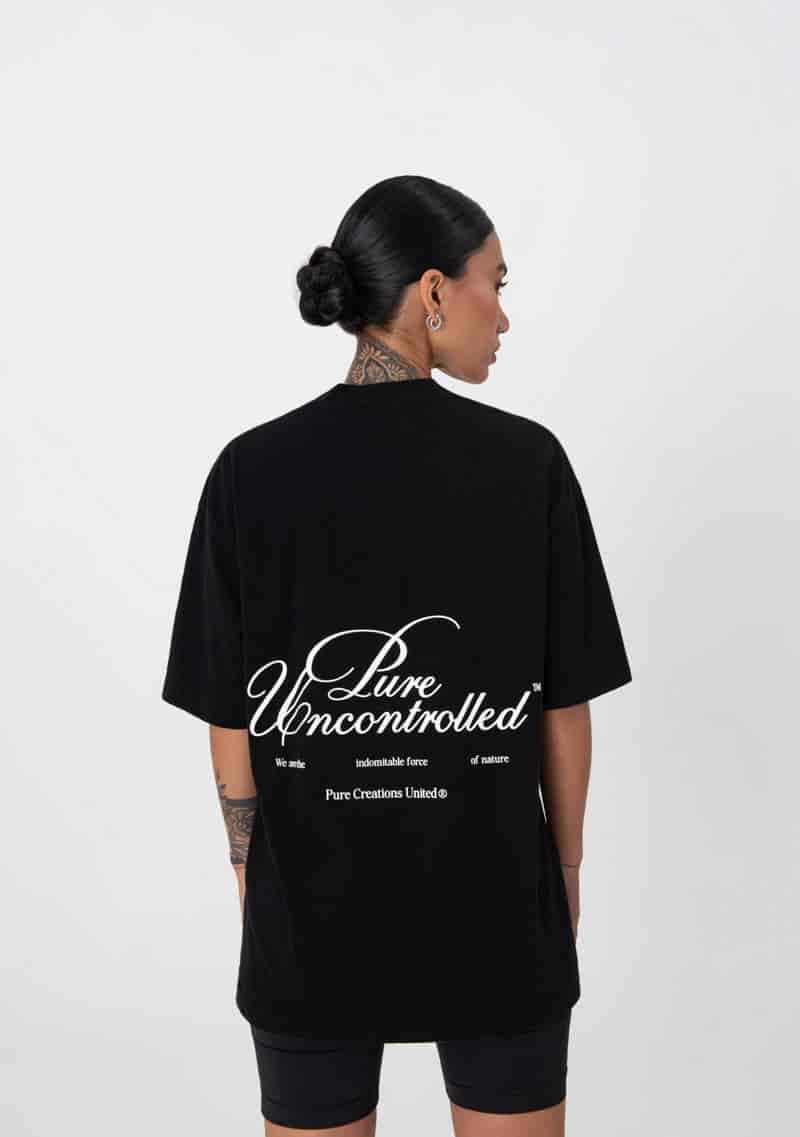 Uncontrolled black t-shirt - miniatura 4