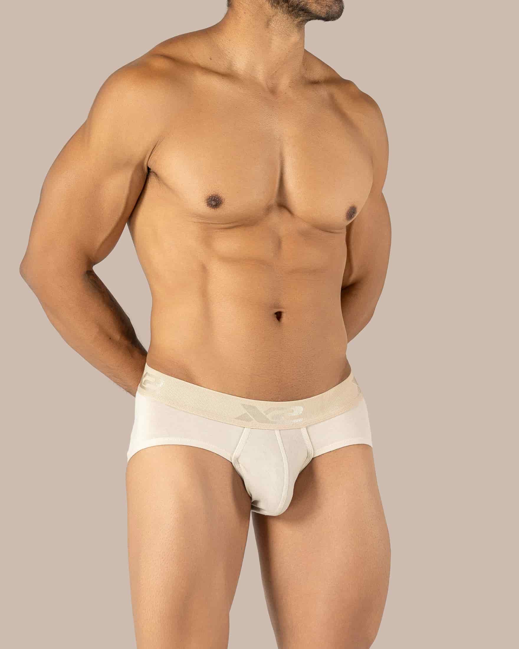 Brief Torino Algodón Beige X2 - miniatura 3