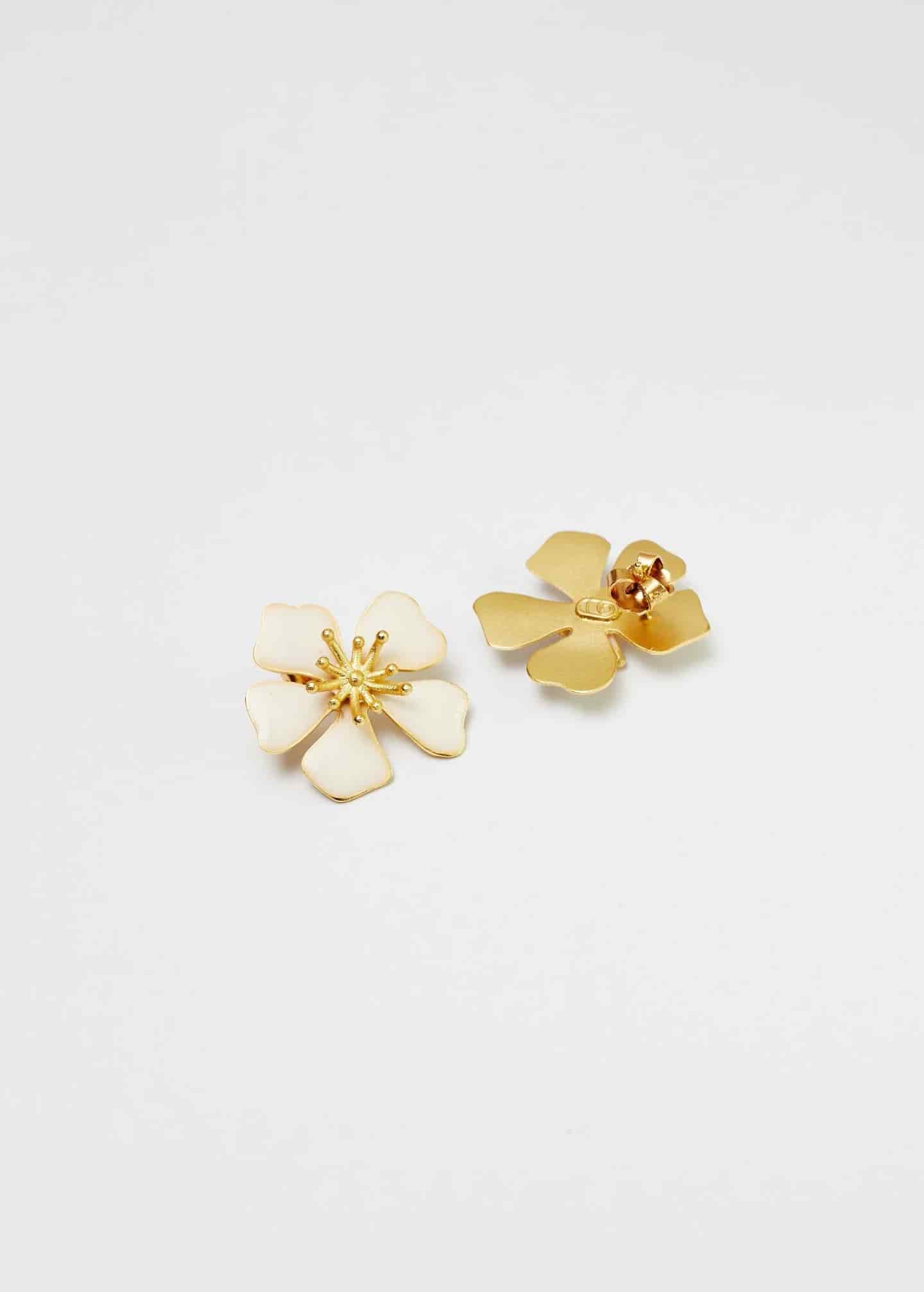 Aretes Aurora Midi blanco - miniatura 5