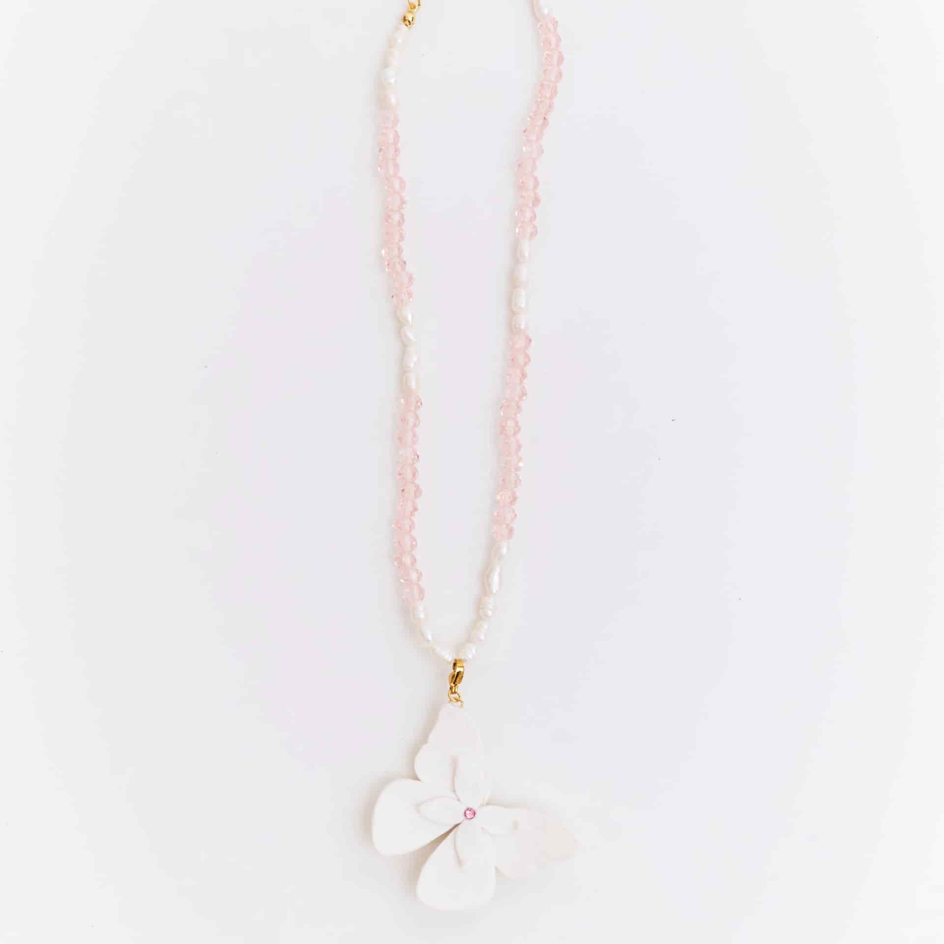 Collar Alas en Flor Blanco - miniatura 1