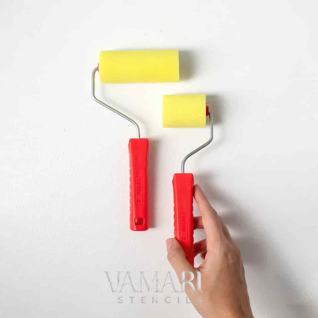 Rodillo de espuma, Vamarú Stencils, 5cm y 9cm de ancho, 1und - miniatura 2
