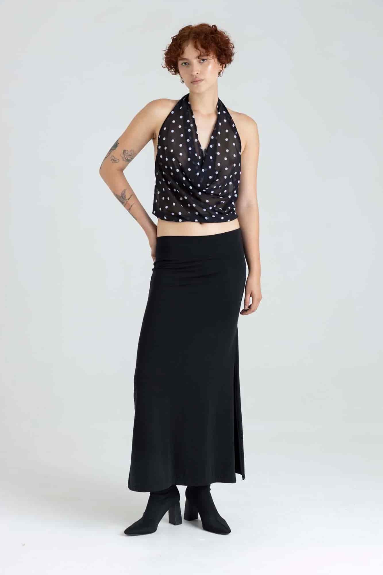 GABY DRAPED TOP - miniatura 20