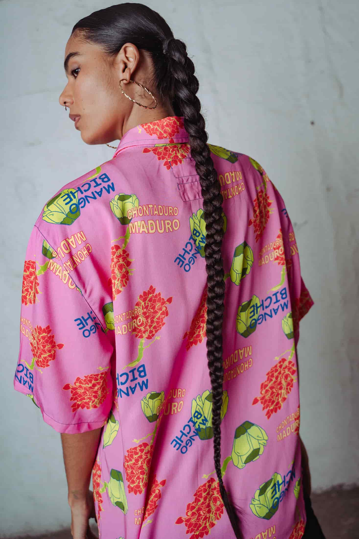 Camisa Desatín Mango Biche - miniatura 3