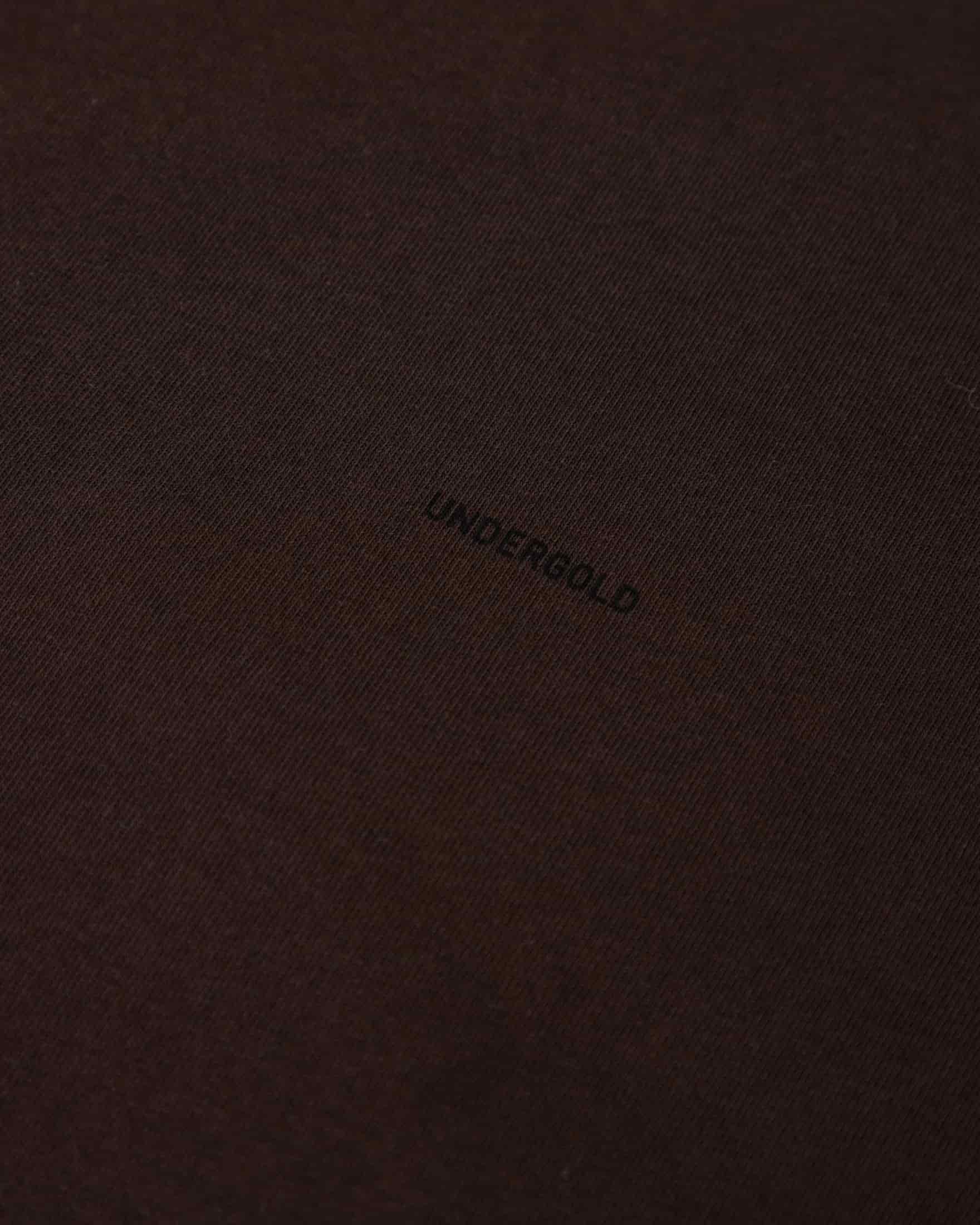 Basics Tiny Logo Regular Fit Tshirt Brown - miniatura 4