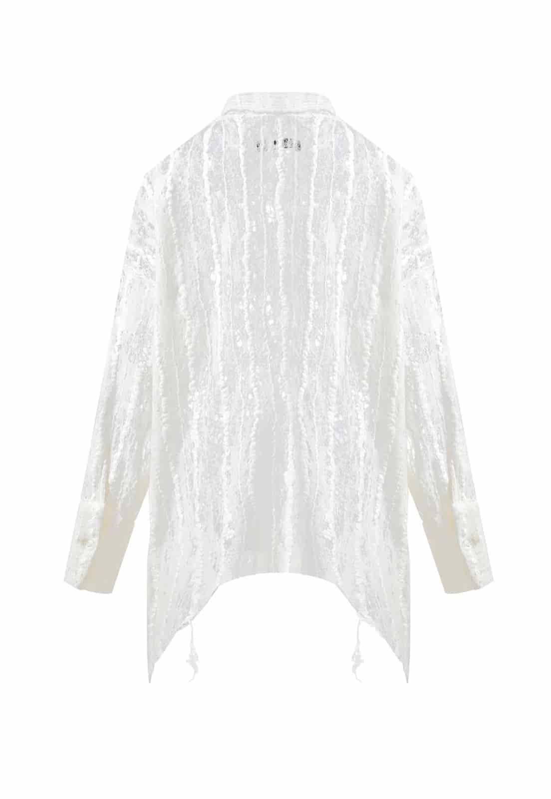 NUNO MESH FELT SHIRT - miniatura 1