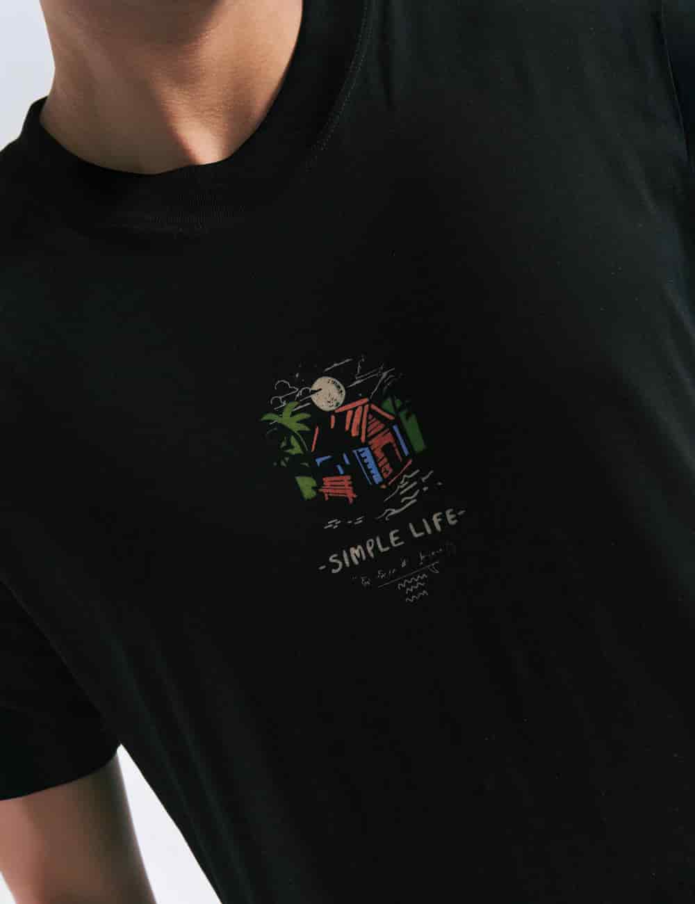 Camiseta Regular Fit Mountain Life negro Hombre - miniatura 8