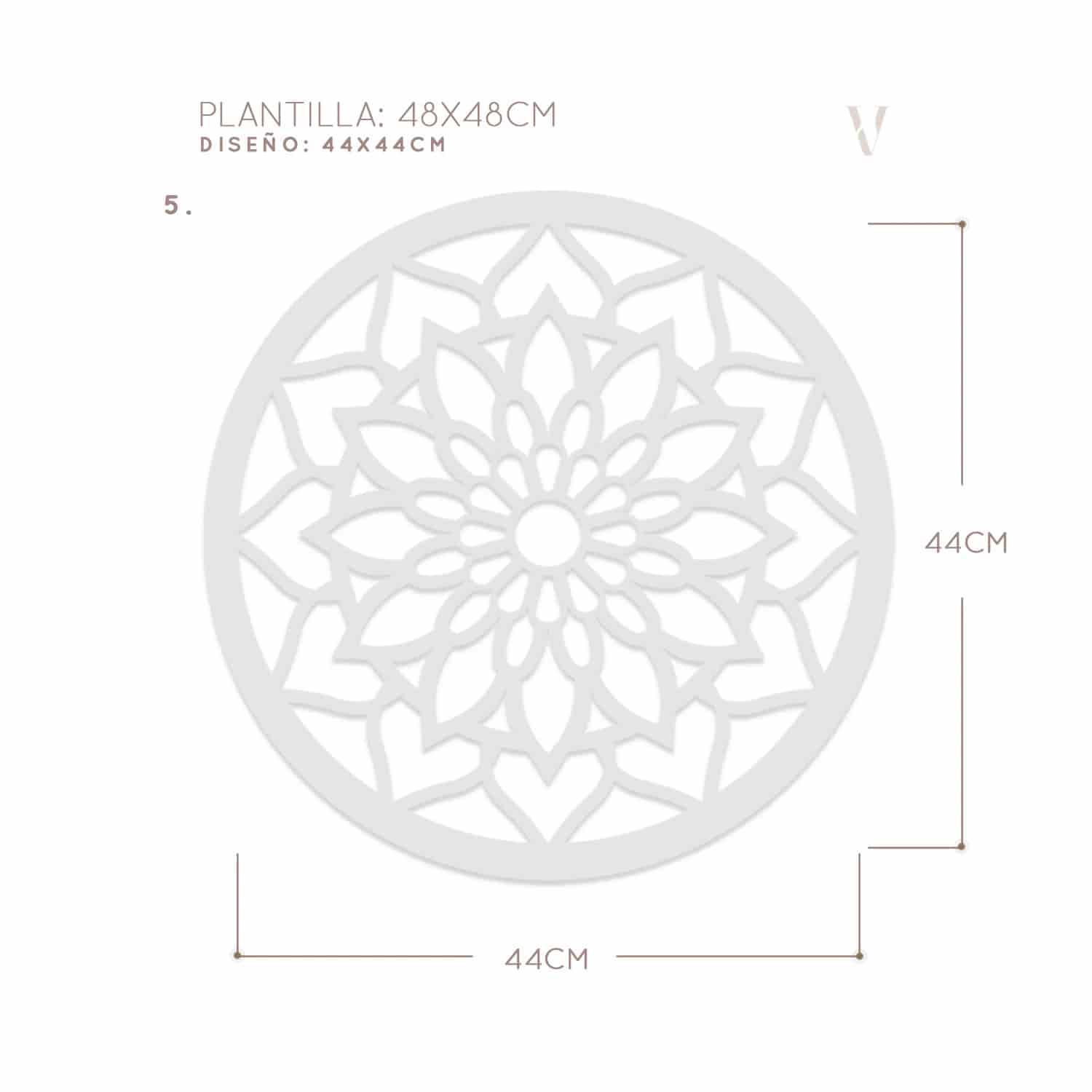 Plantillas para pintar, Vamarú Stencils, Colección Armonía 25cm y 48cm, 5und - miniatura 17