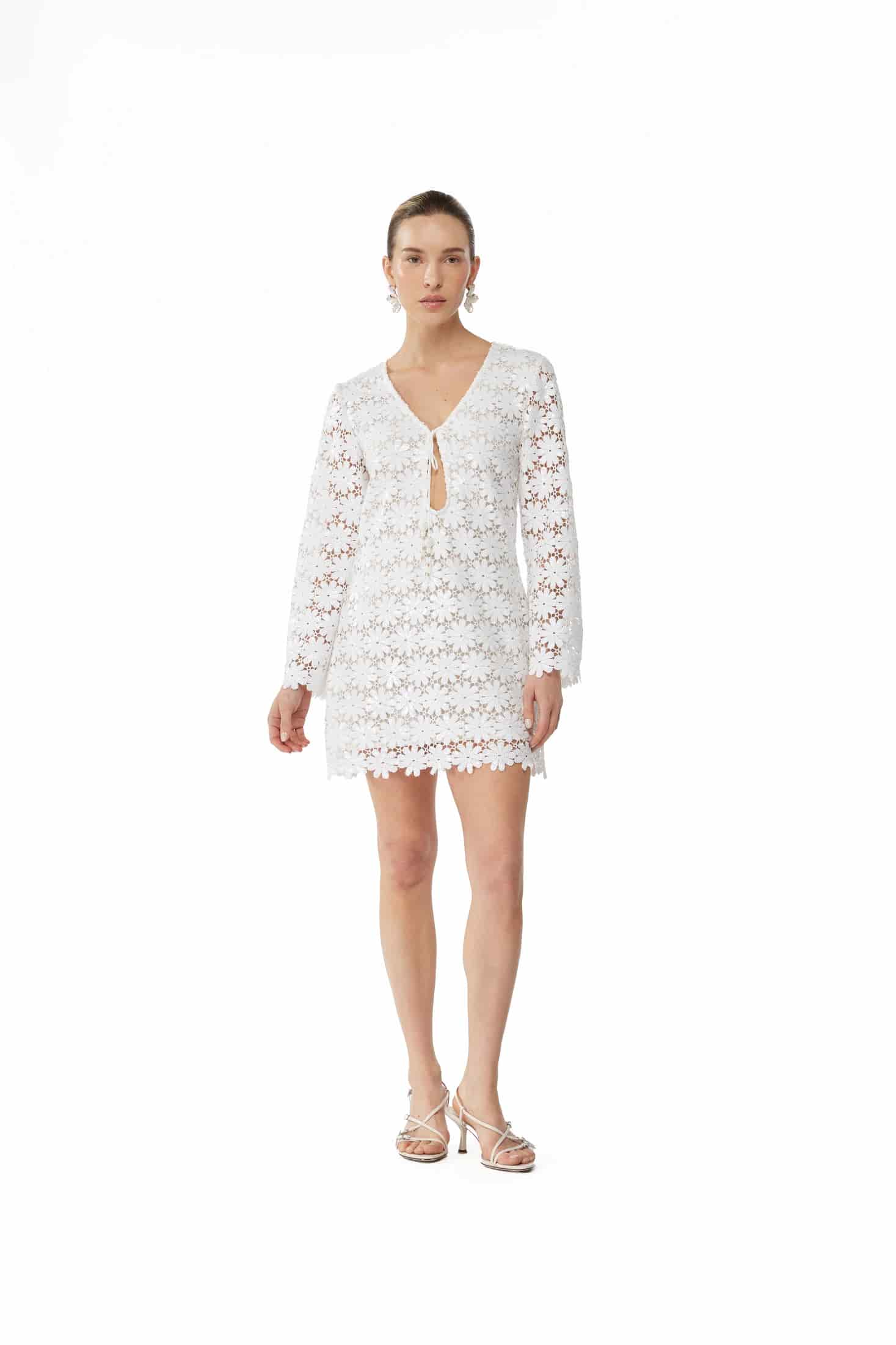 SERAPHINE MINI DRESS WHITE - miniatura 2