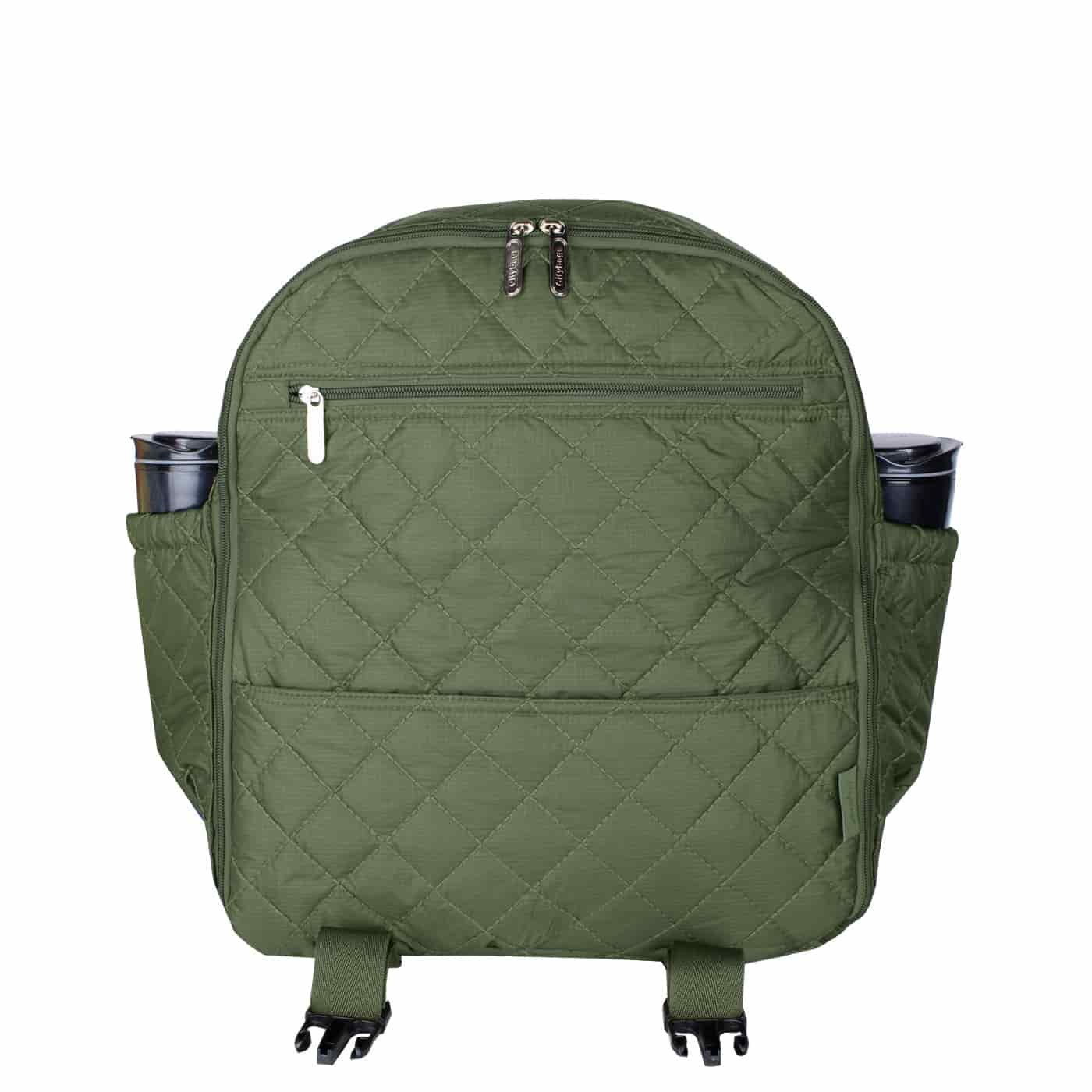 Morral Cabina Tapa Puffer Verde Militar - miniatura 3