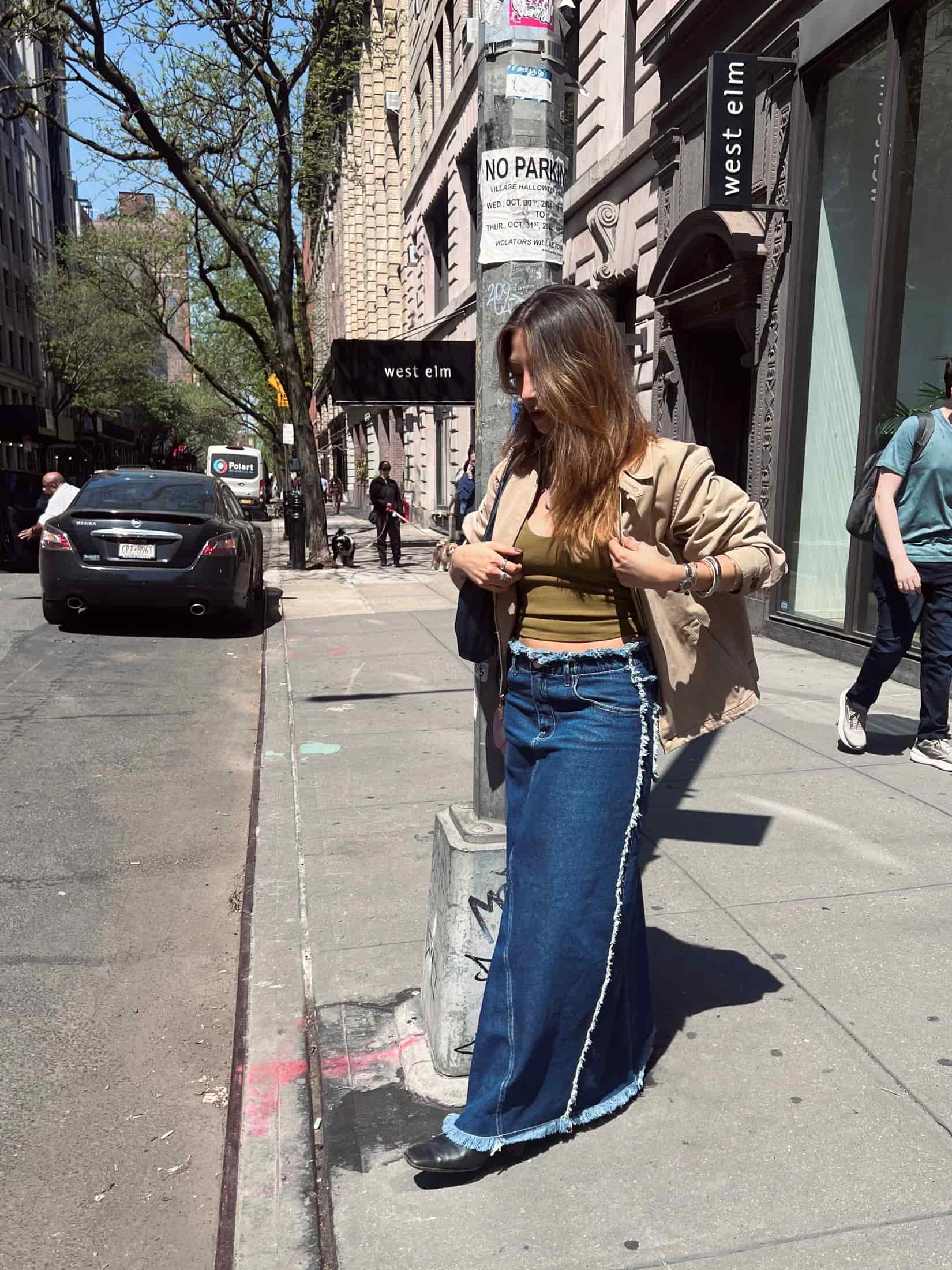 Falda Maxi Borders | Denim Oscuro - miniatura 4