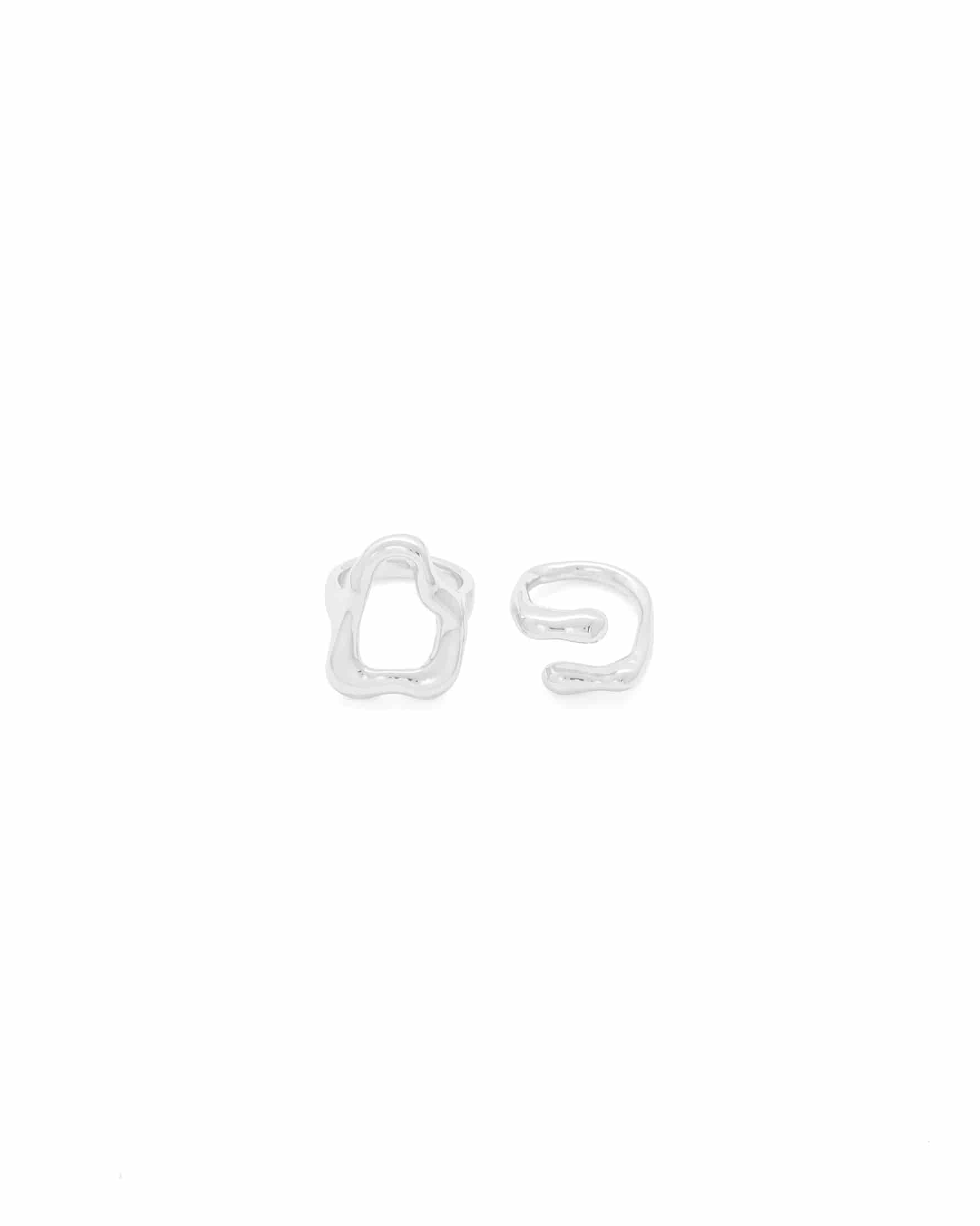 Set X2 Anillos Silueta Amorfa - miniatura 2