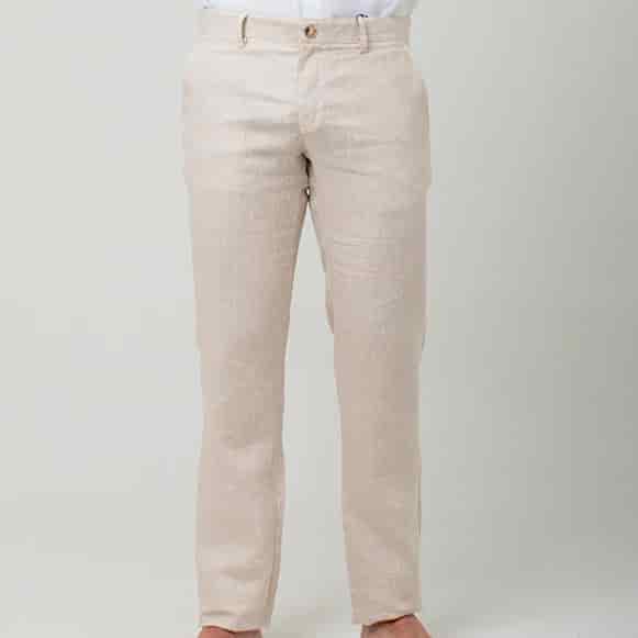 PANTALON 100% LINO - miniatura 1