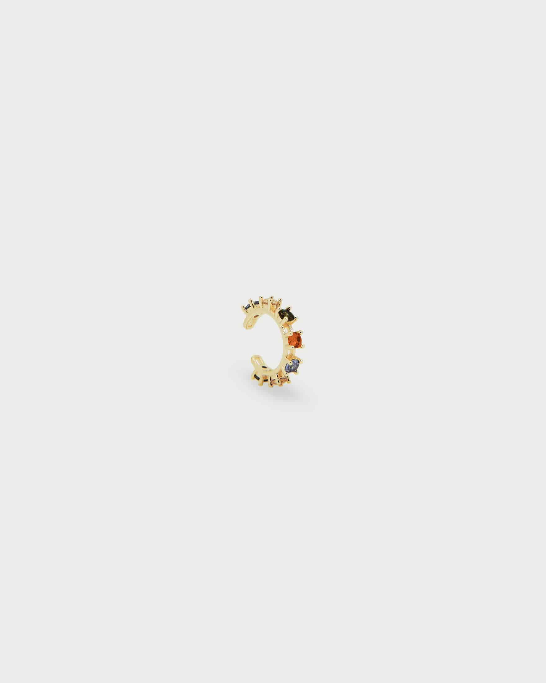 Earcuff Cristales Oro - miniatura 3