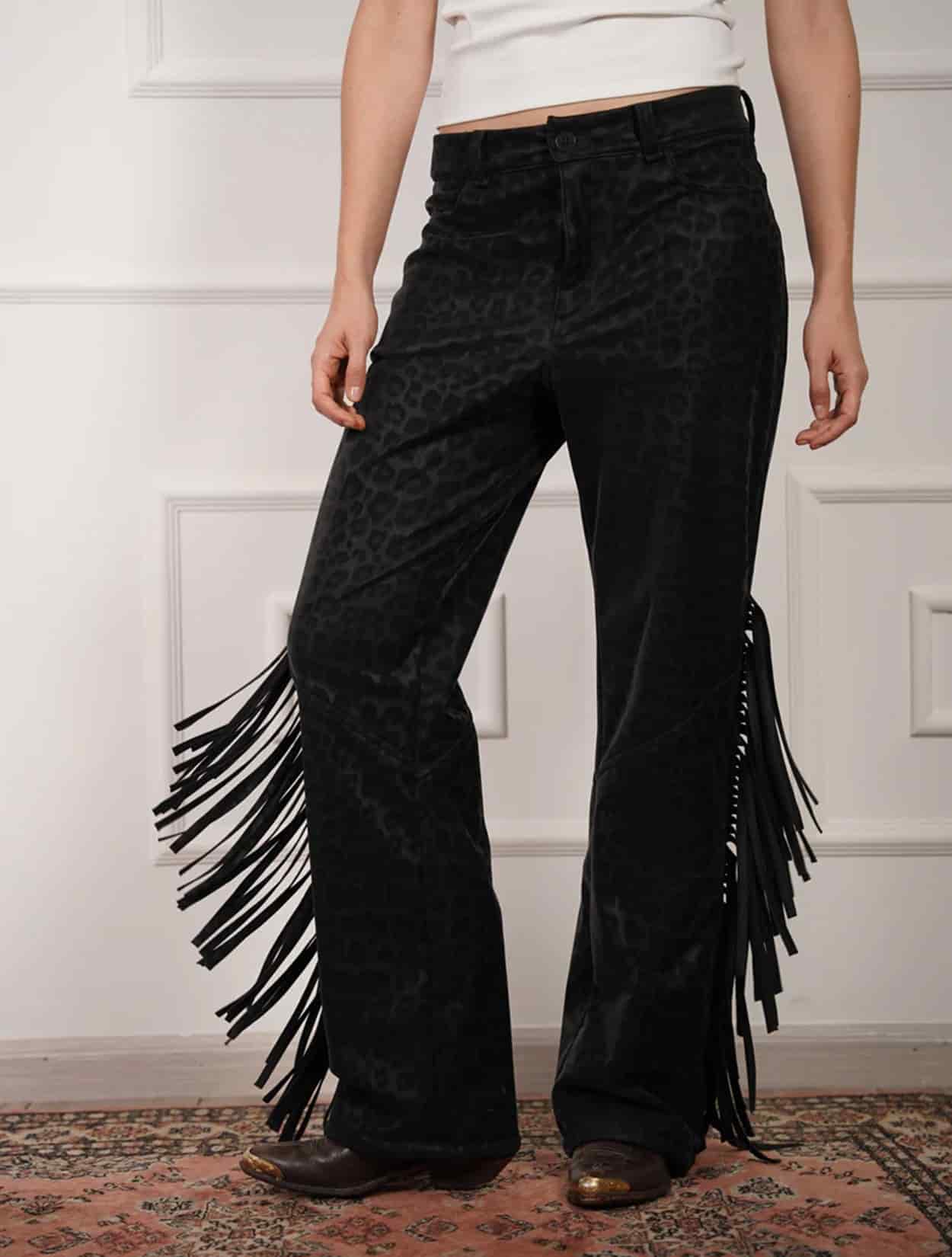 JEAN FRINGED PANTHER - miniatura 1