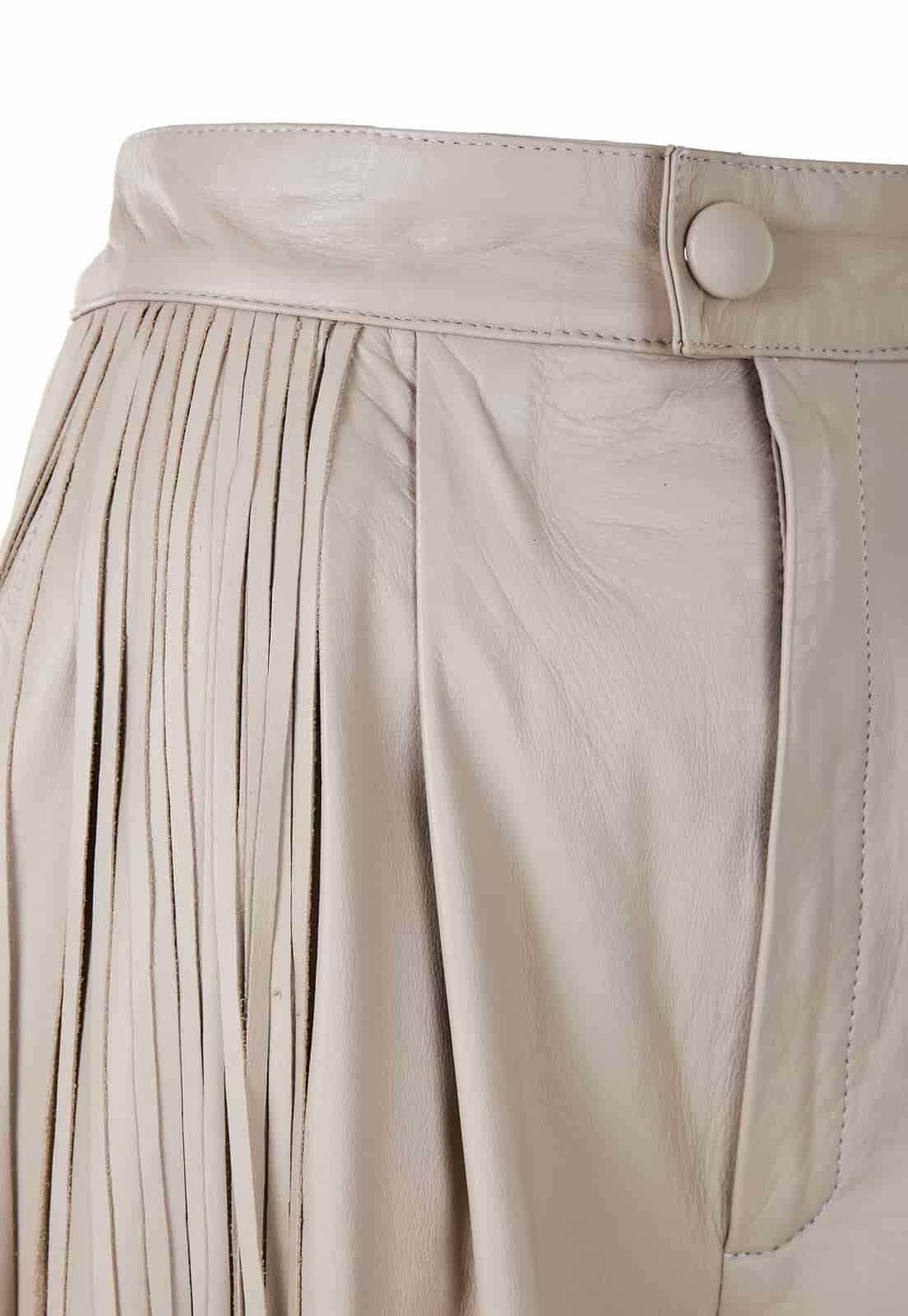BAGGY LEATHER FRINGE TROUSERS - miniatura 6