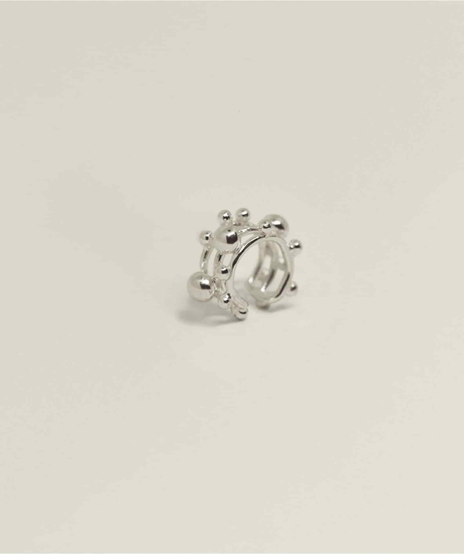 San Goli Ear Cuff Silver - miniatura 1