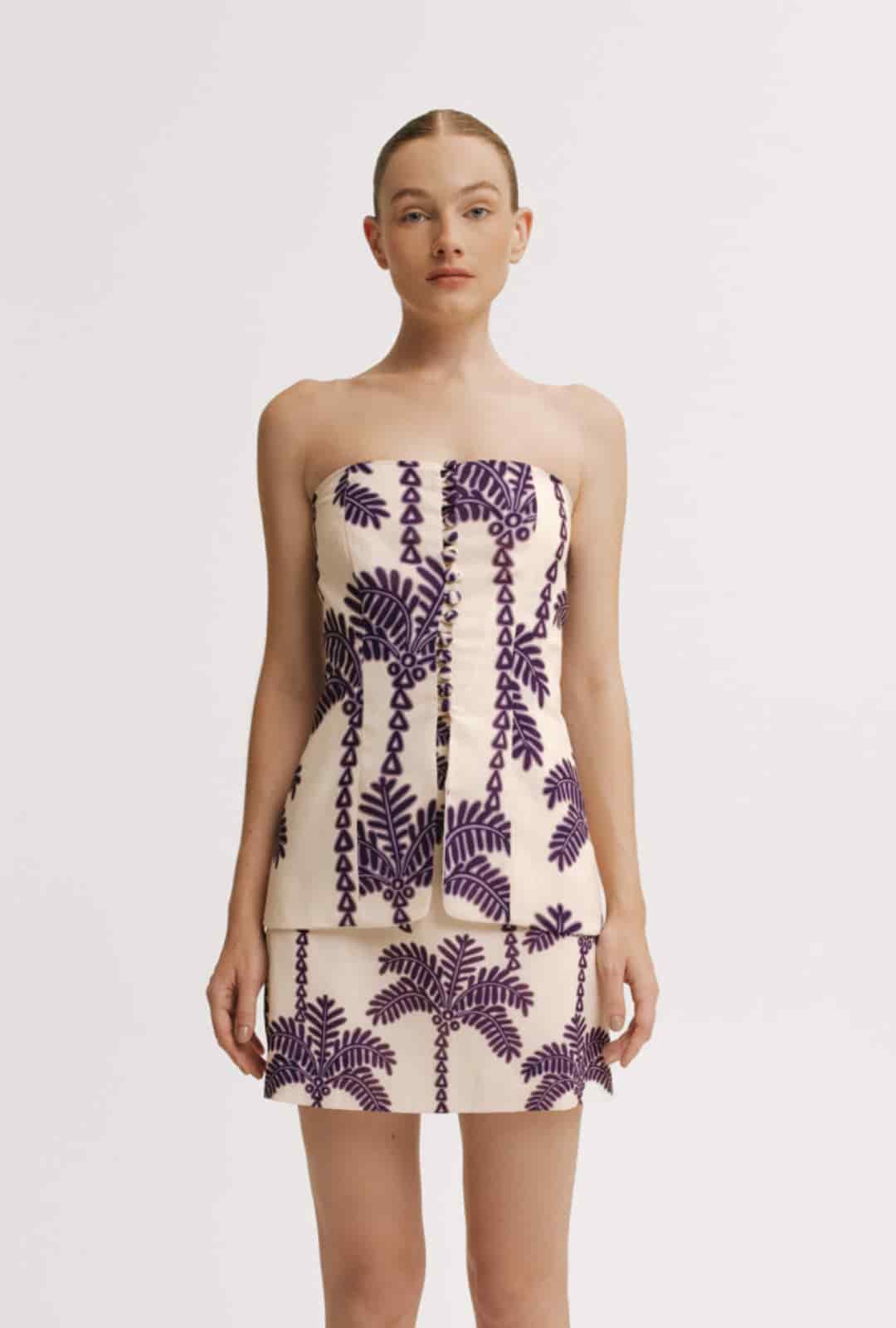 Blusa Mujer Avery & Falda Mujer Lili Malva - miniatura 1