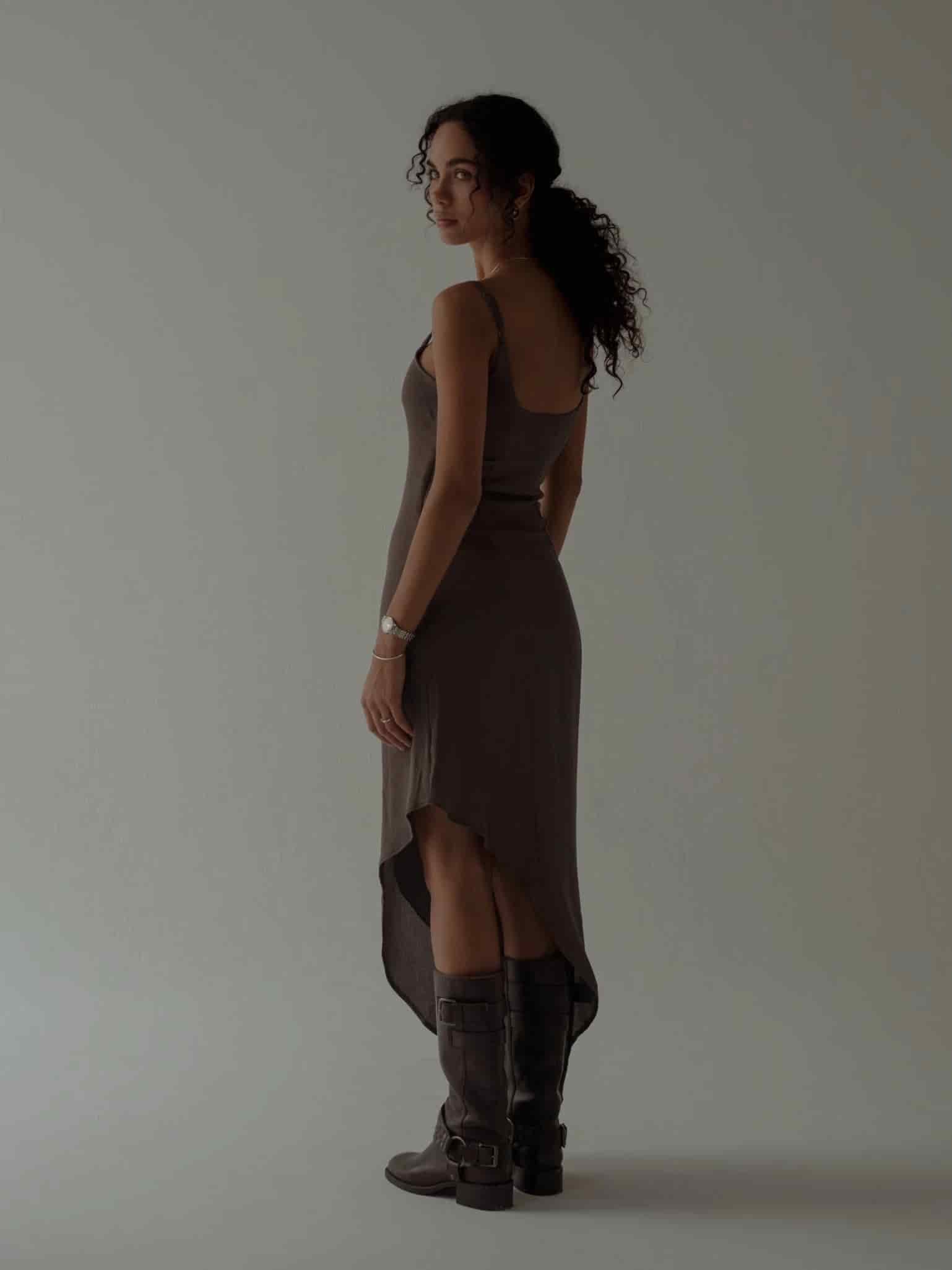 THE MINIMAL DRESS - ESPRESSO - miniatura 9