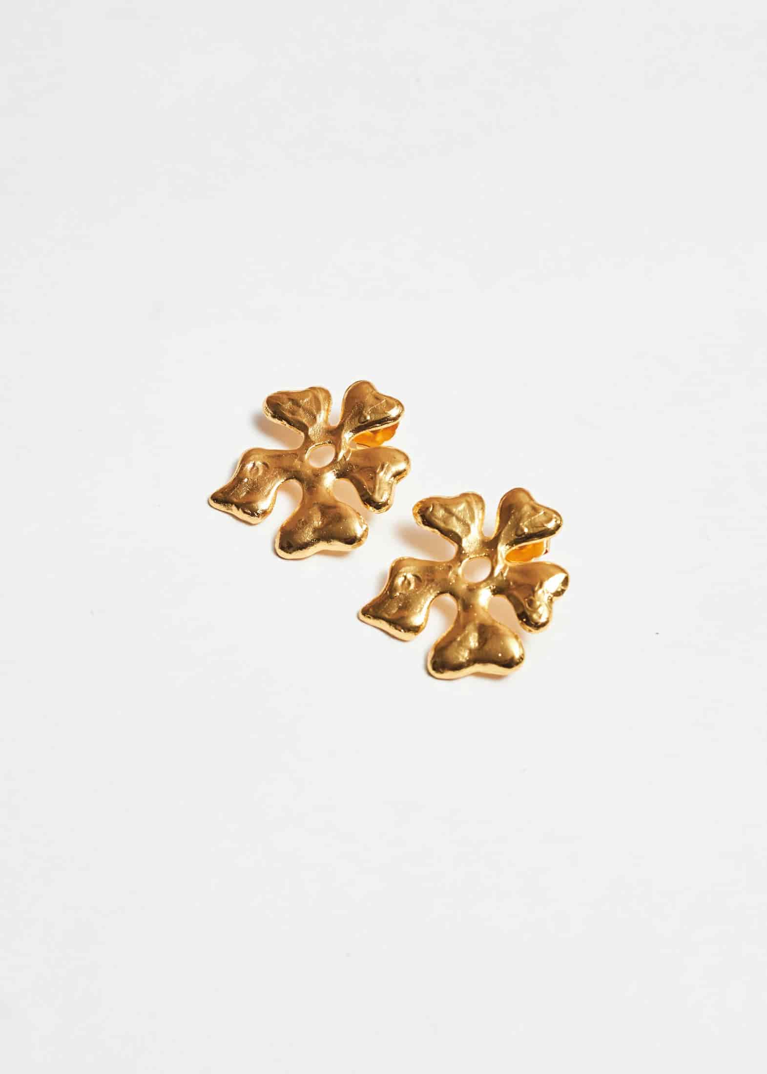 Aretes Flora Dorado - miniatura 1