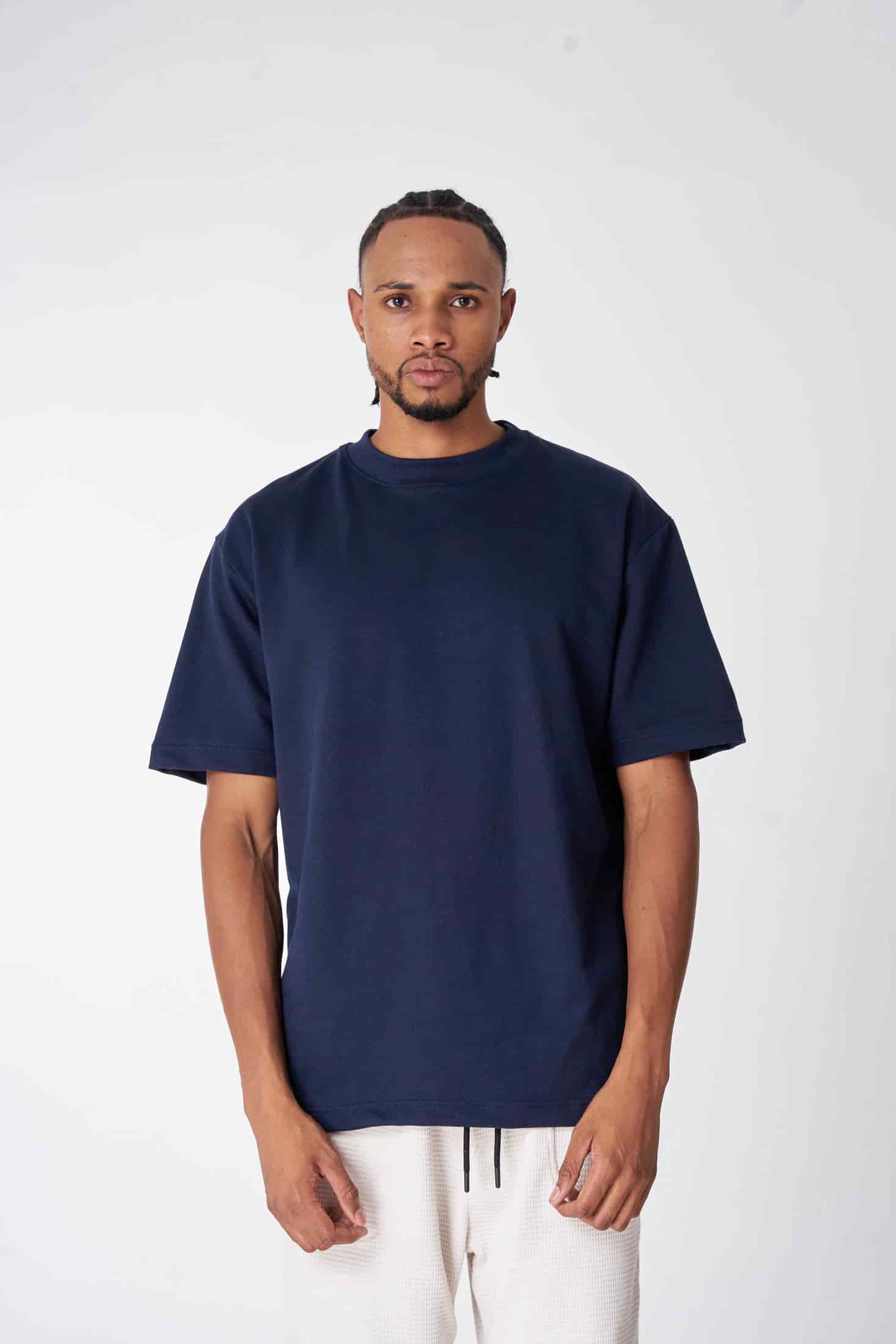 CAMISETA 300 GRAMOS 100% ALGODÓN AZUL NAVY - miniatura 1