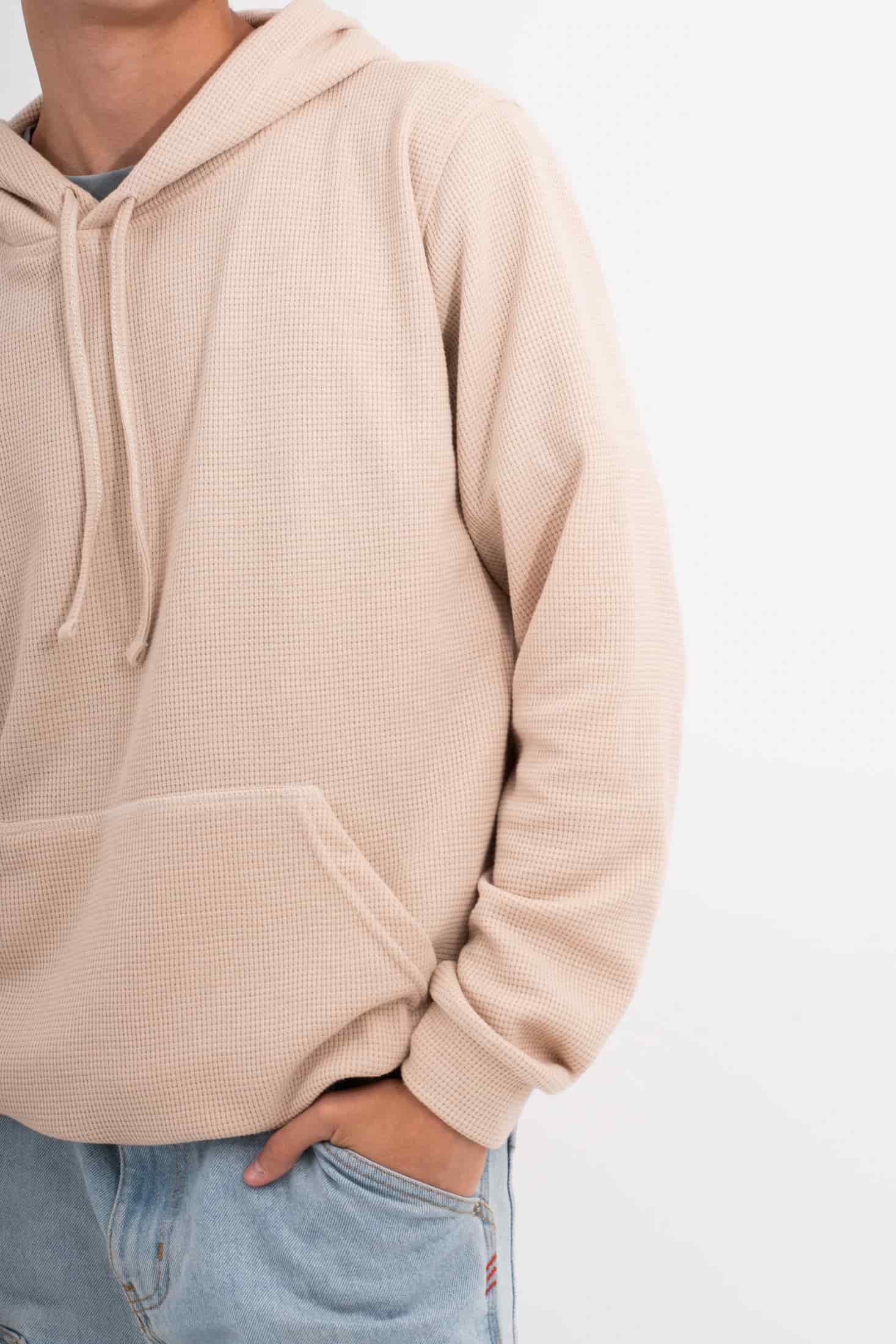 HOODIE BEIGE UNISEX- BÁSICO - miniatura 3