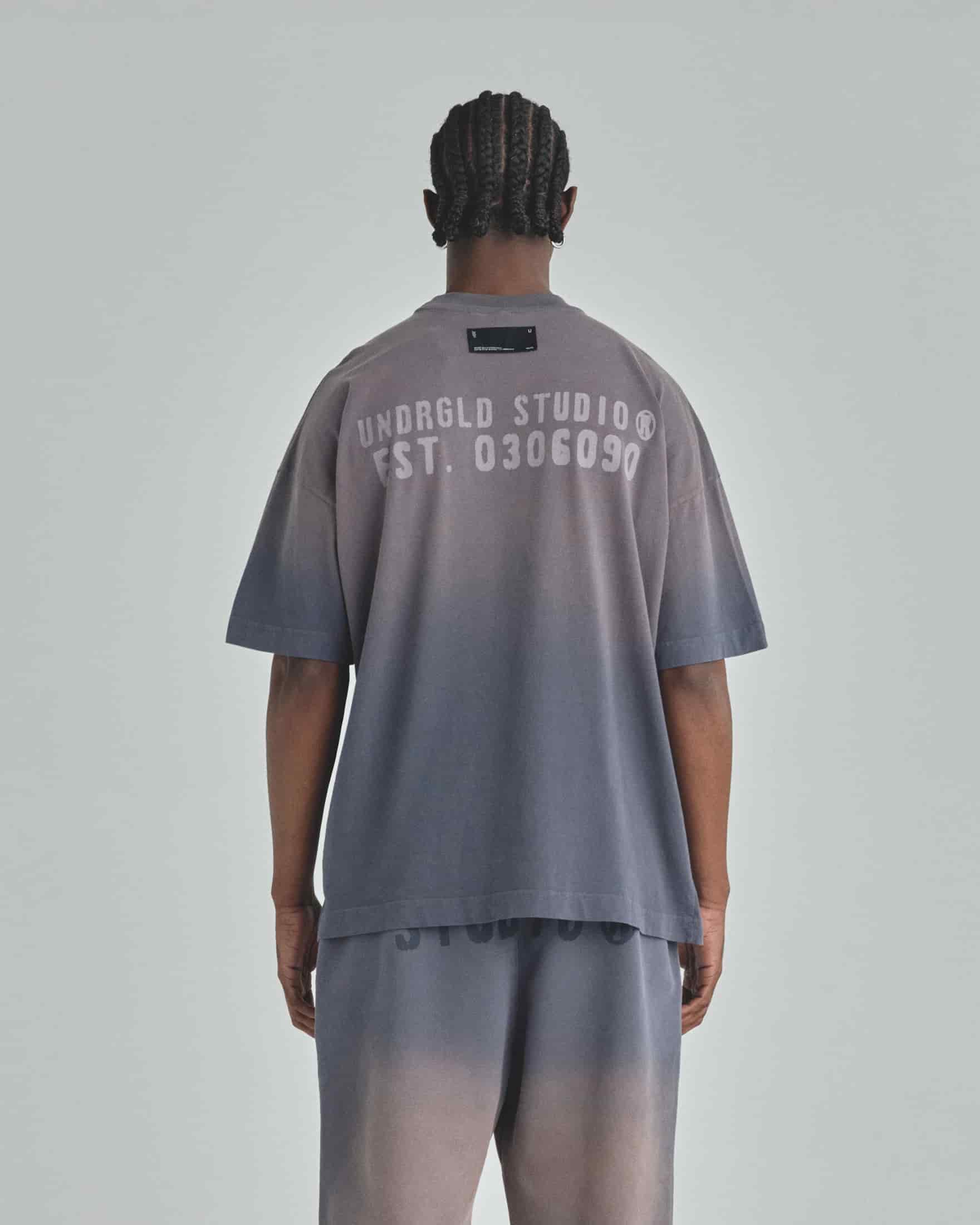 Spring Worn Logo Tshirt Sandblast Gray - miniatura 6