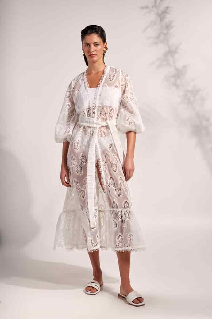 MADELEINE KIMONO WHITE - miniatura 1