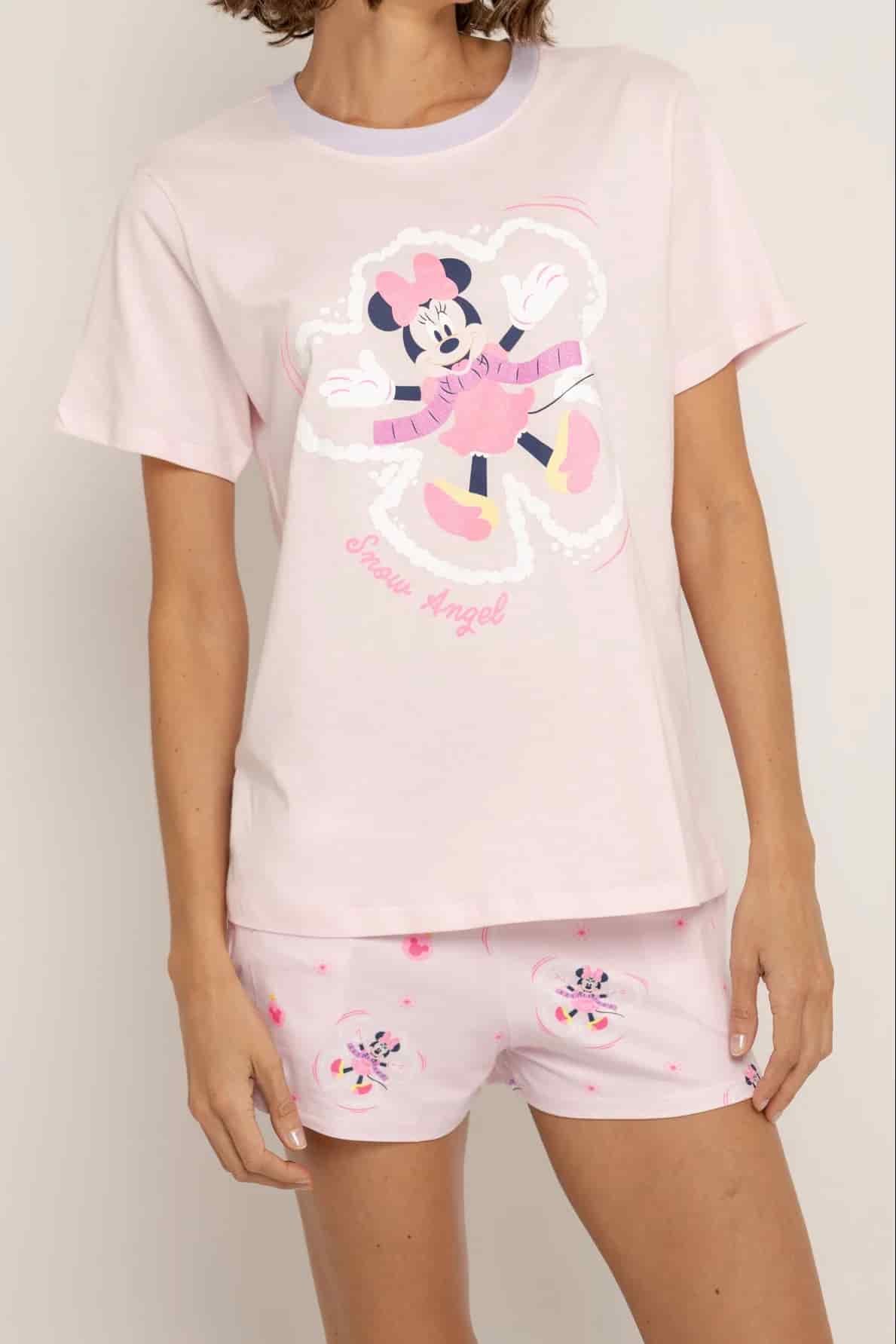 Conjunto Short Elástico Rosa Minnie - miniatura 2