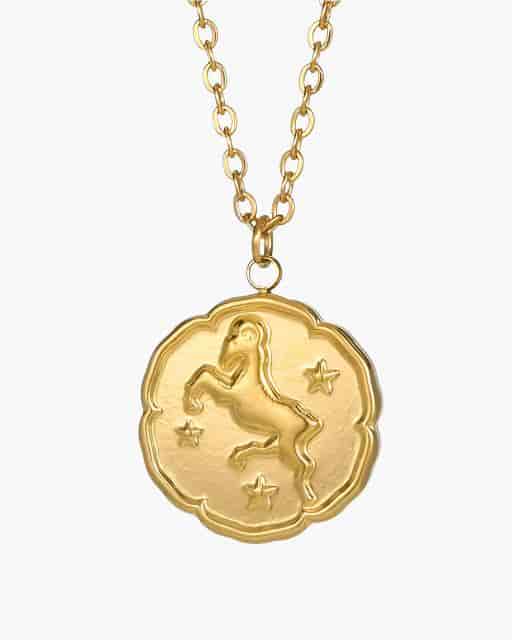 Zodiac Sign Necklace - Gold - miniatura 5