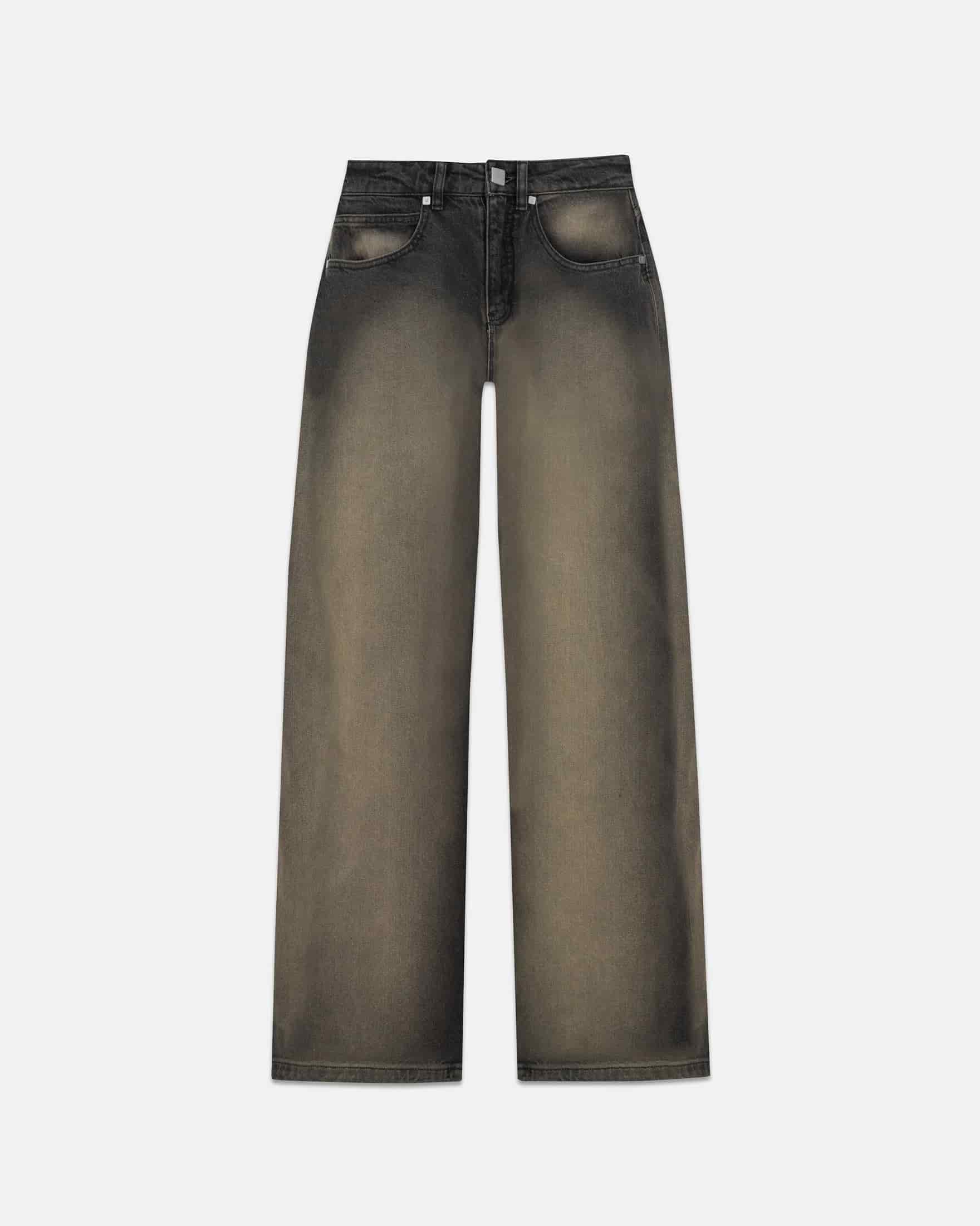 W Line Basic Wide Jeans Dirty Black - miniatura 3