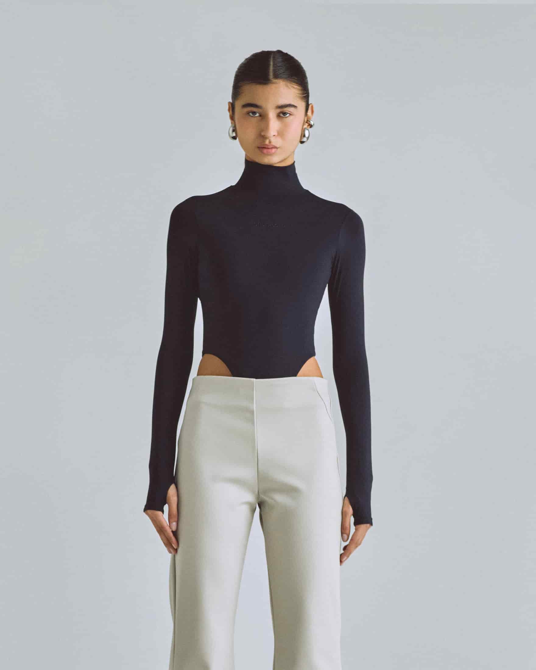 Basics Turtleneck Backless Body Black - miniatura 2