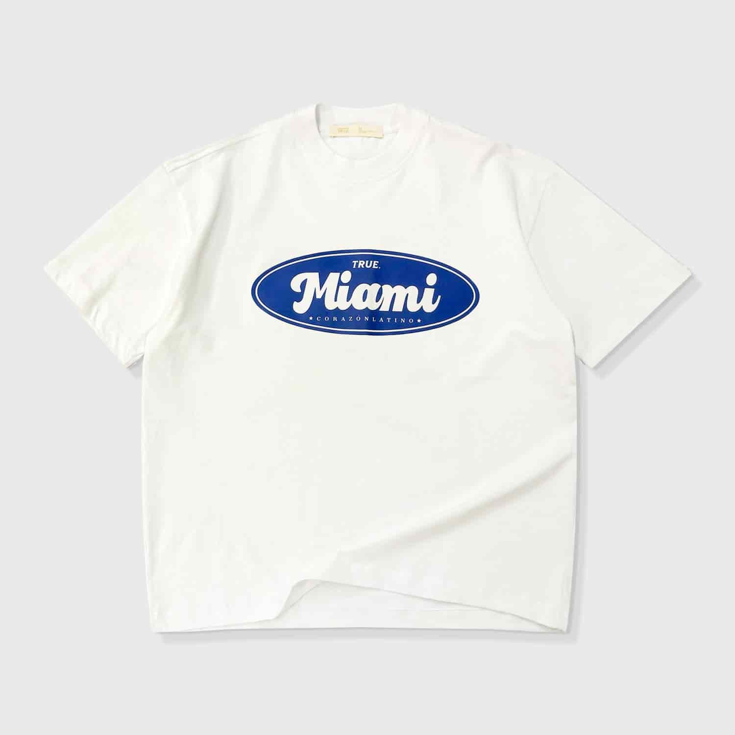 Miami Latin Heart T-Shirt - Cream - miniatura 1