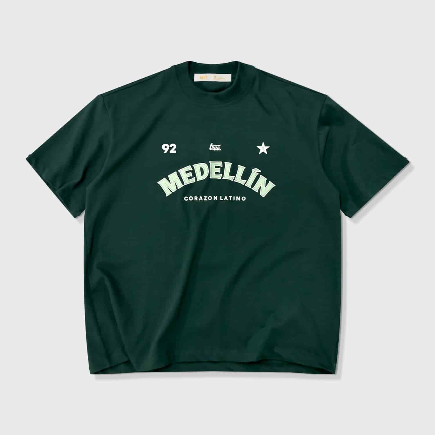 Medellin Latin Heart T-Shirt - Green - miniatura 1