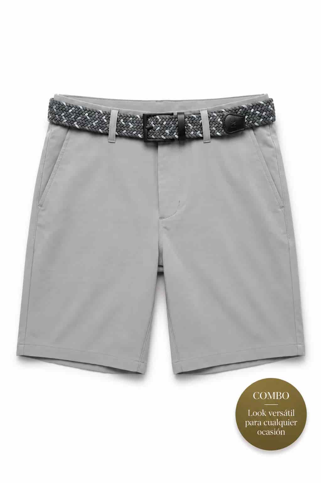 Dúo Esencial Bermuda Gris + Correa Trenzada - miniatura 2
