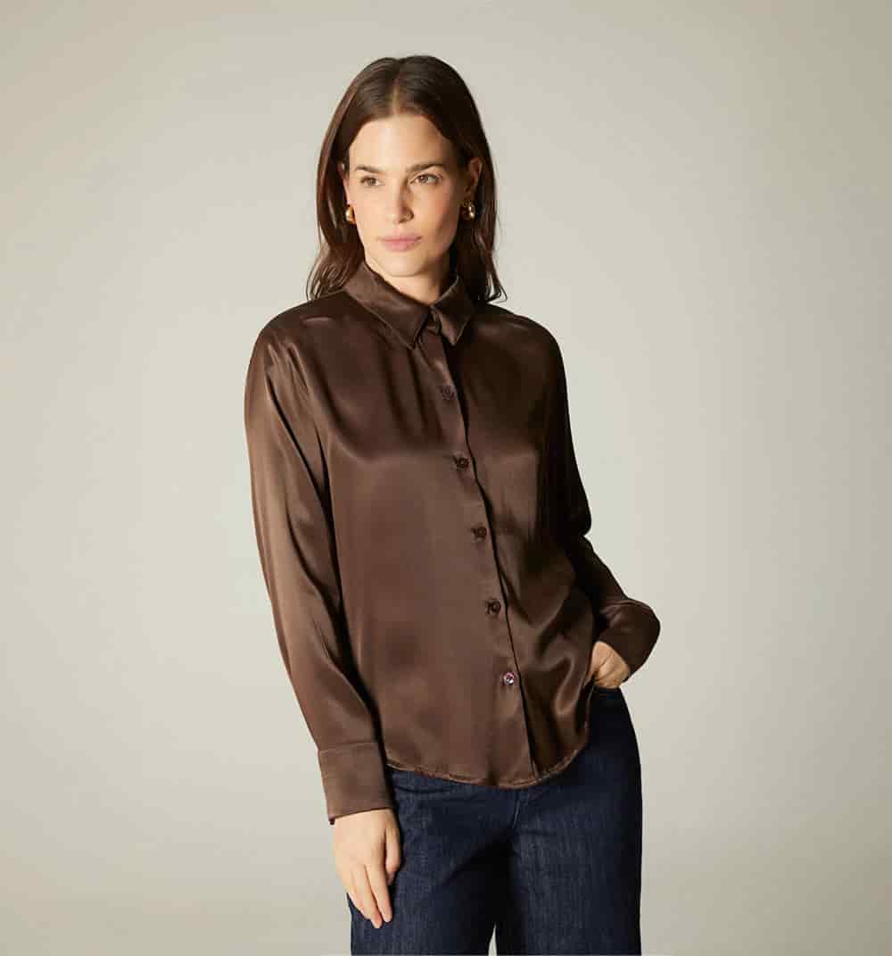 Blusa camisera manga larga - miniatura 9