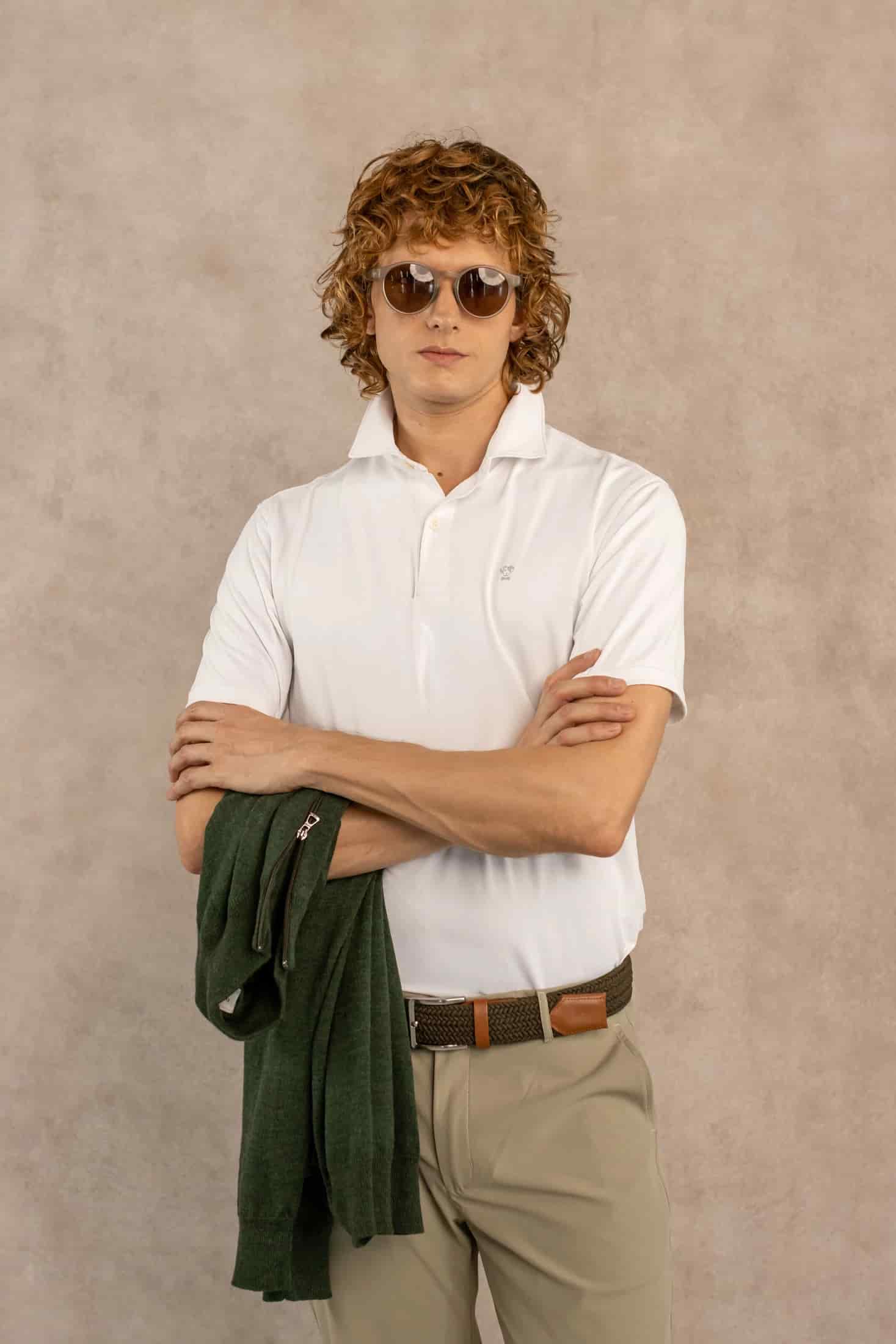 Polo Performance Antiarrugas Blanca - miniatura 3
