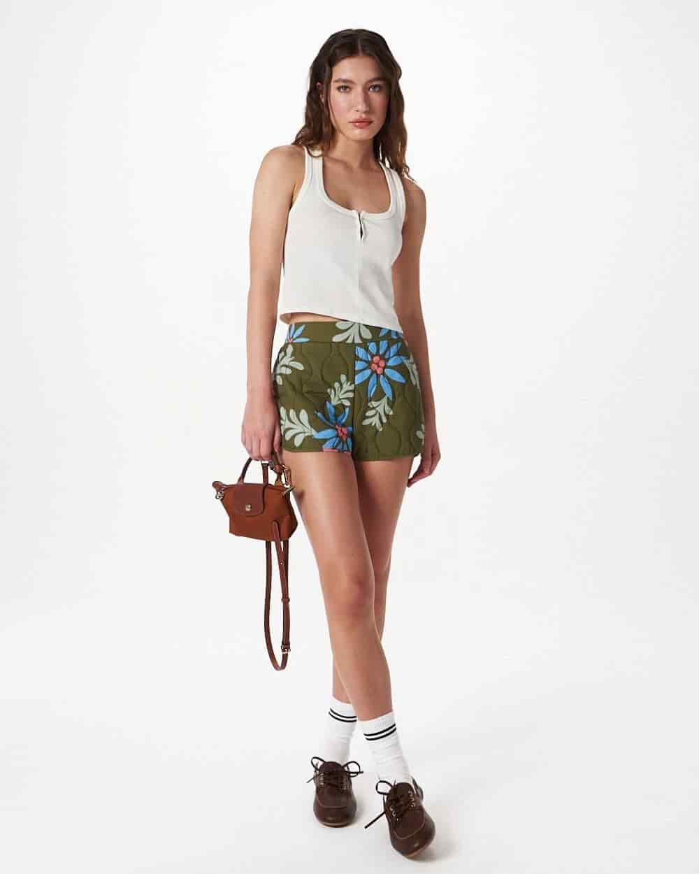 FLORAL QUILTED SHORT - miniatura 3